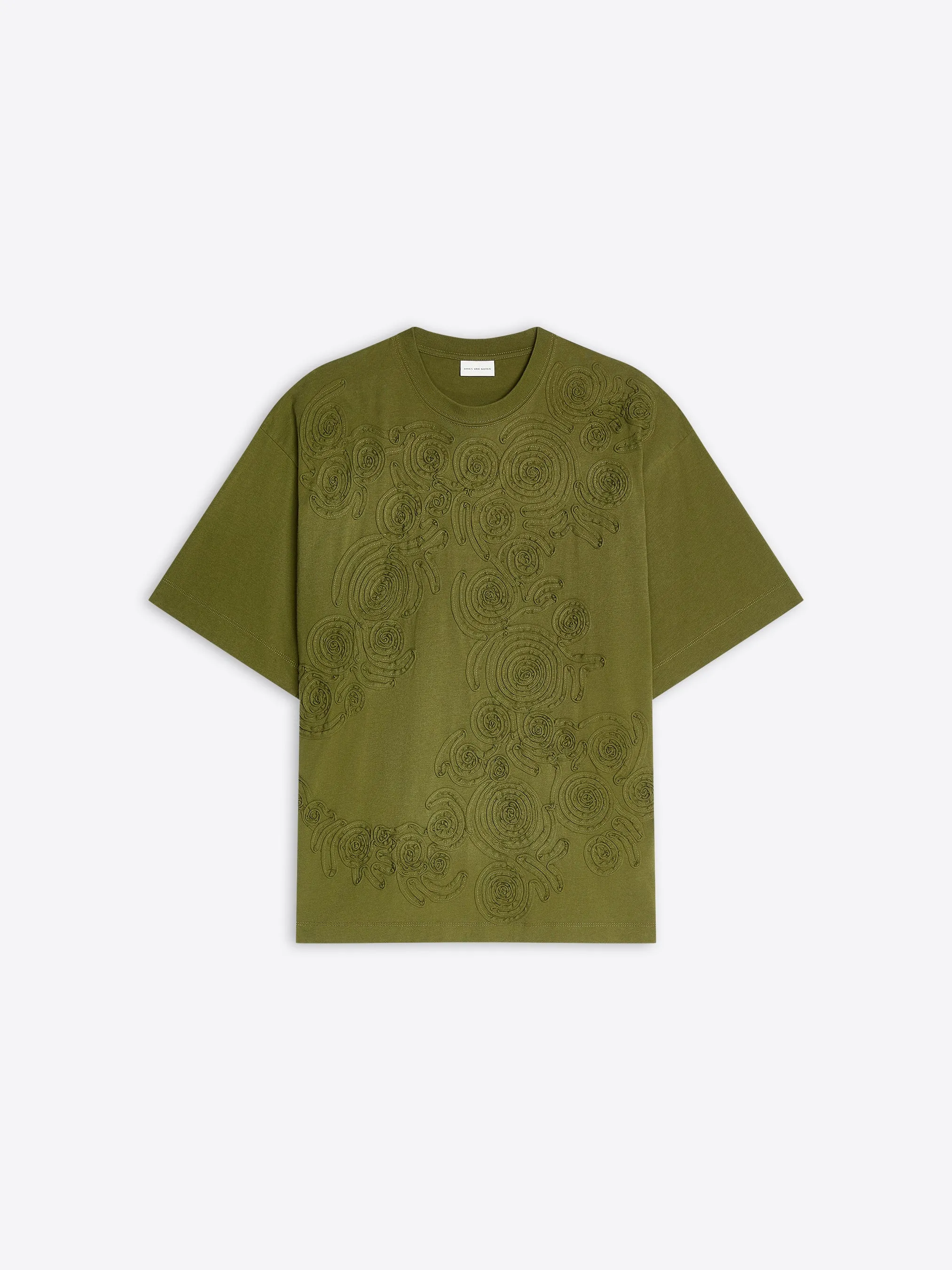 Embroidered cotton tee sold by Dries Van Noten