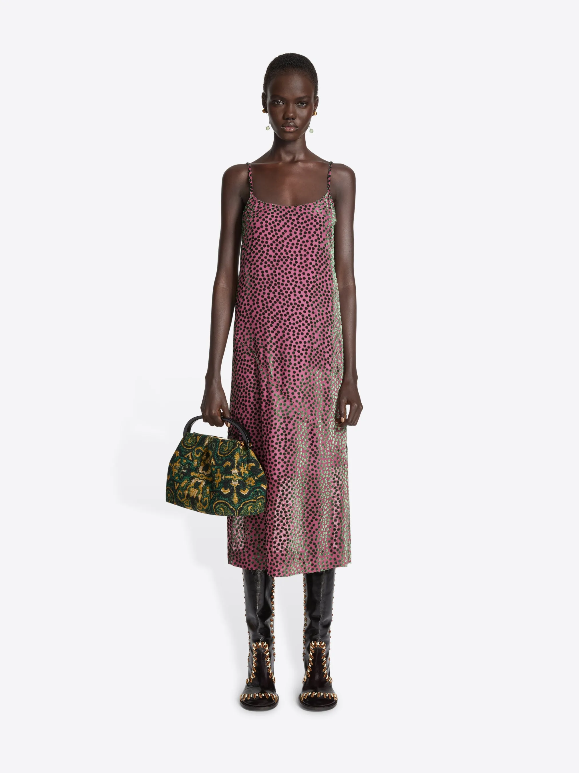 Devoré slip dress sold by Dries Van Noten product image thumbnail 2