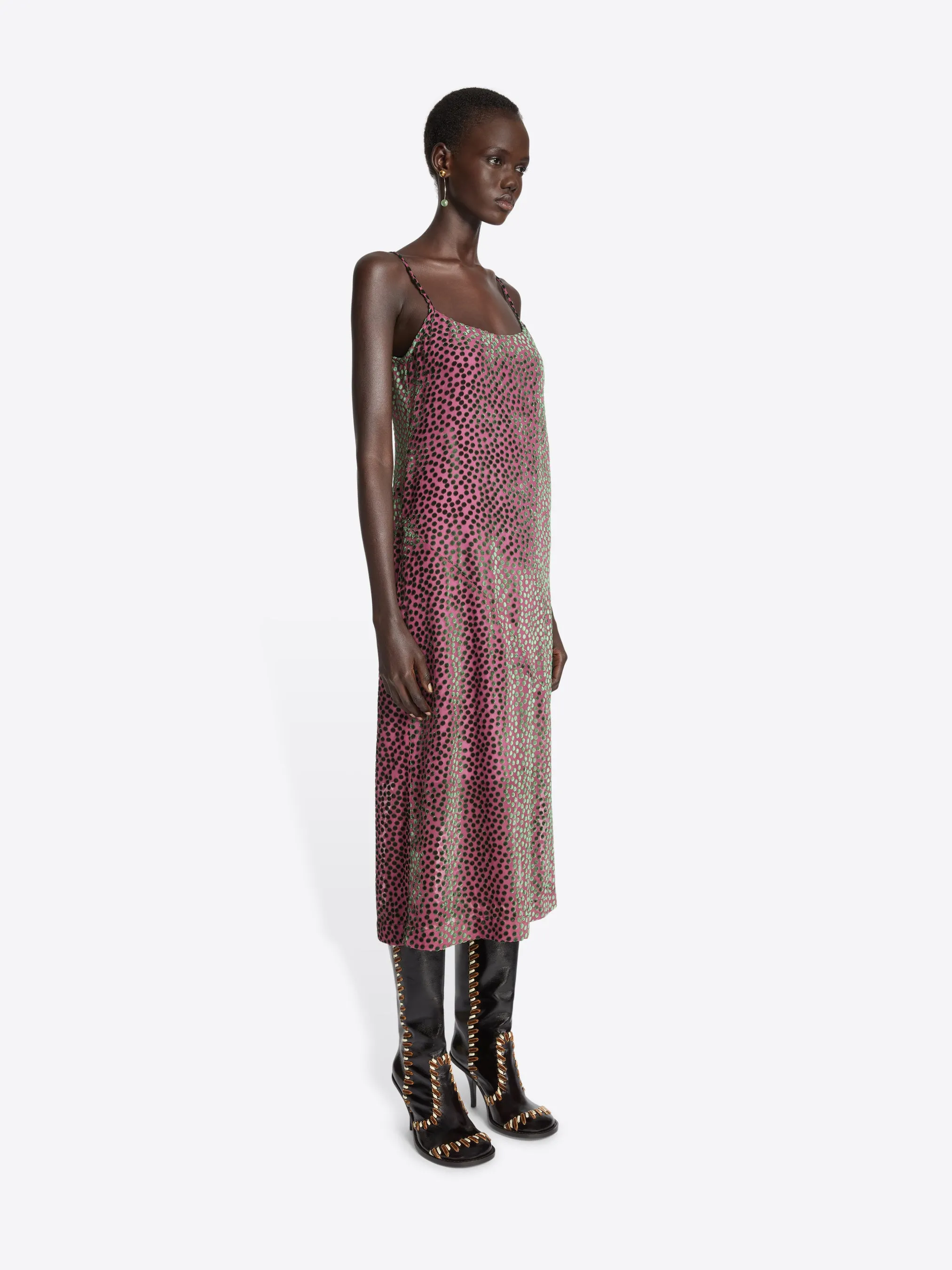 Devoré slip dress sold by Dries Van Noten product image thumbnail 3