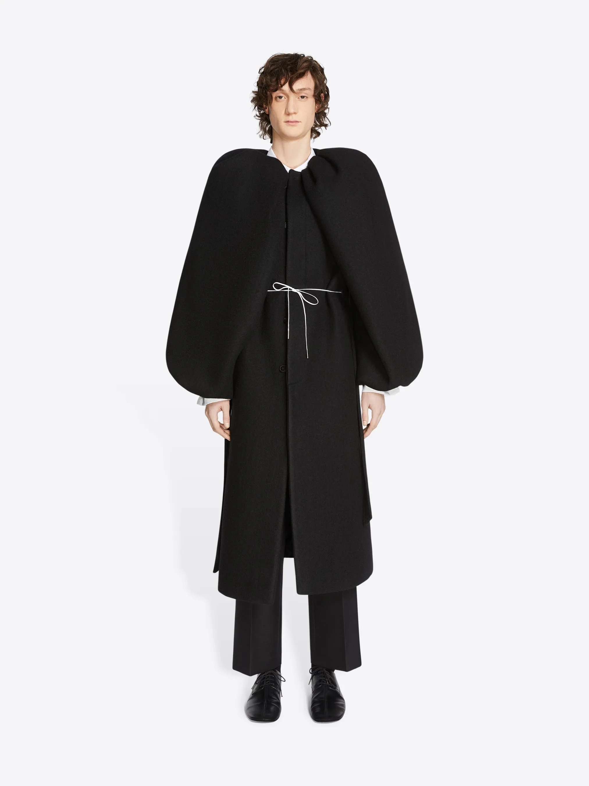 Constructed wool coat sold by Dries Van Noten product image thumbnail 5