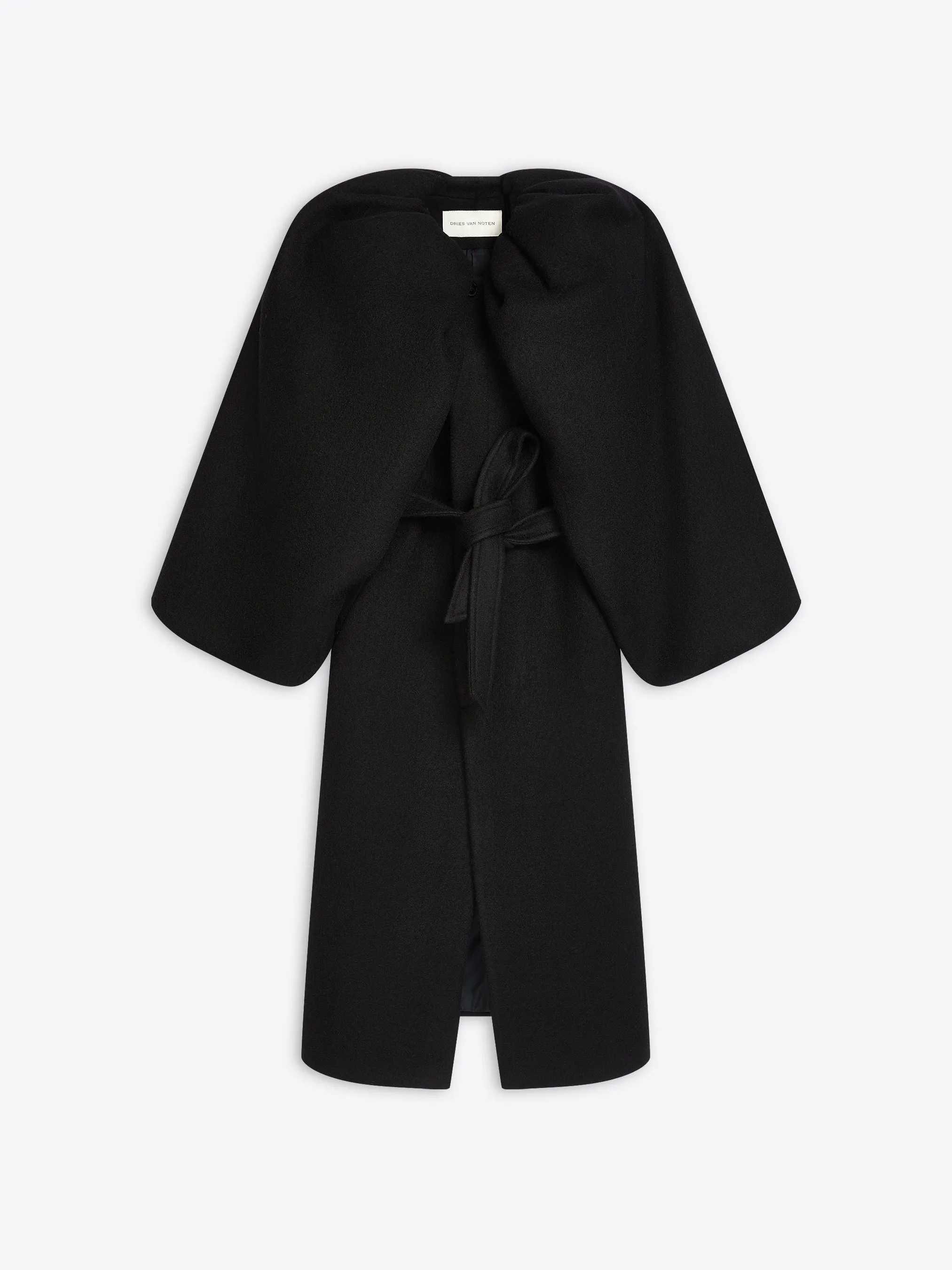 Constructed wool coat sold by Dries Van Noten