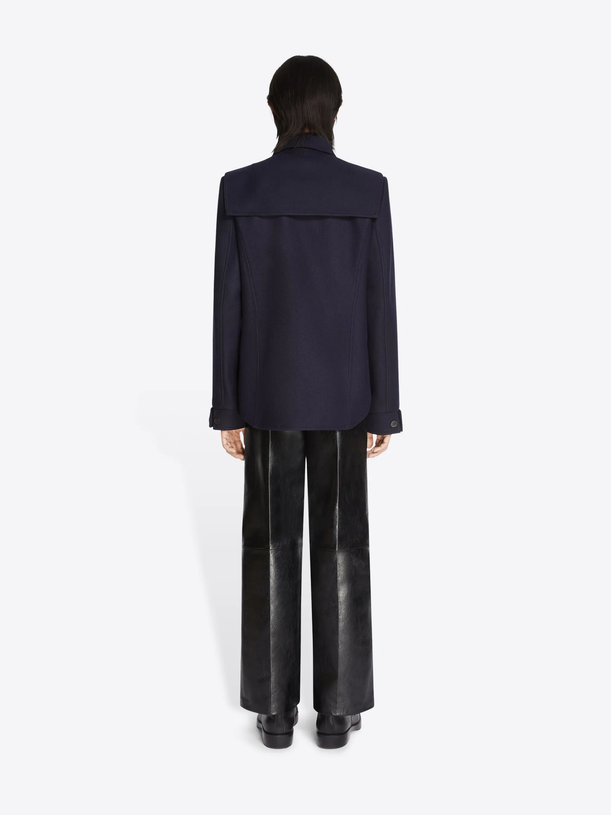 Cropped leather pants sold by Dries Van Noten product image thumbnail 4