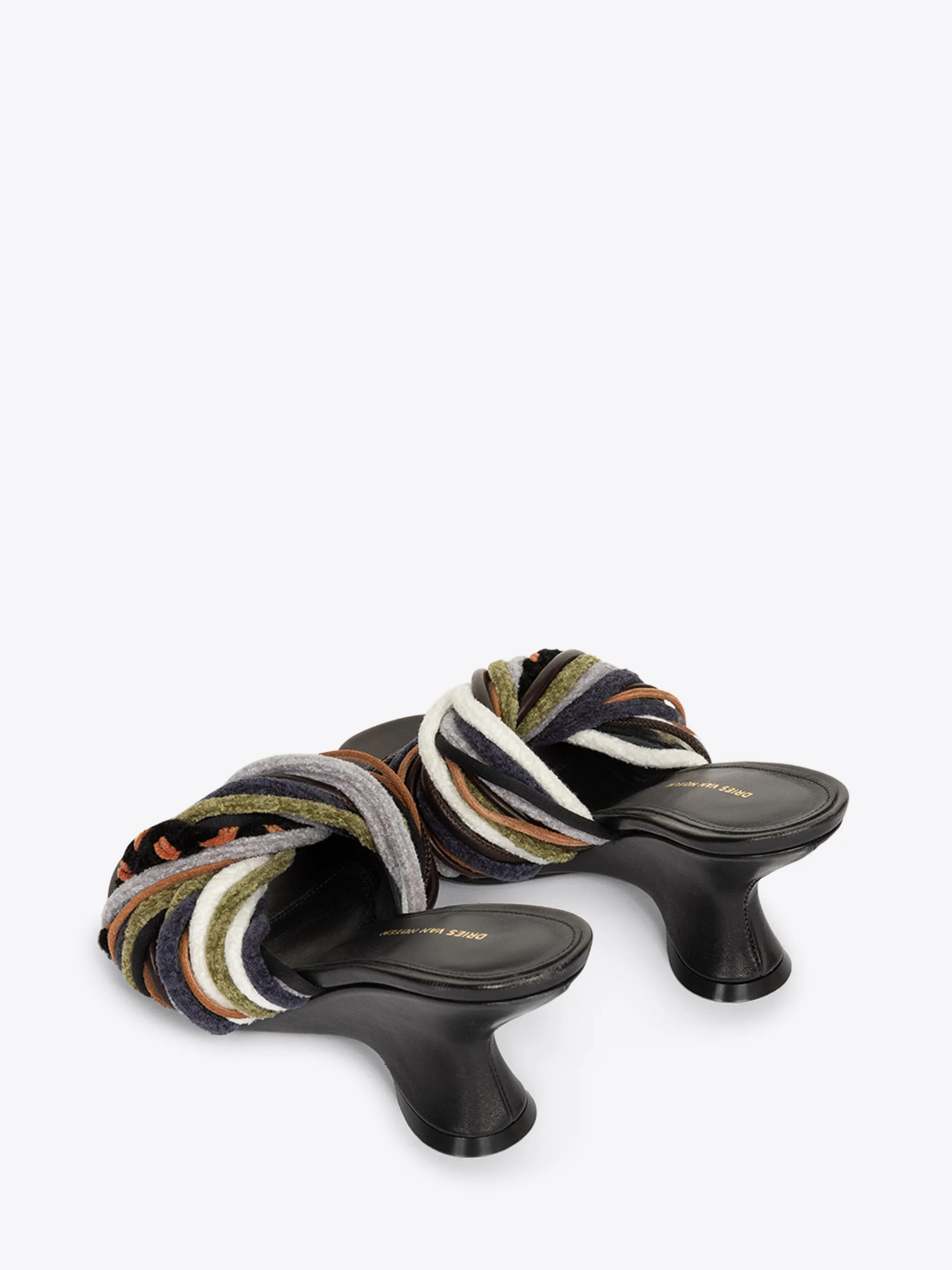 Open-toe leather mules sold by Dries Van Noten product image thumbnail 4