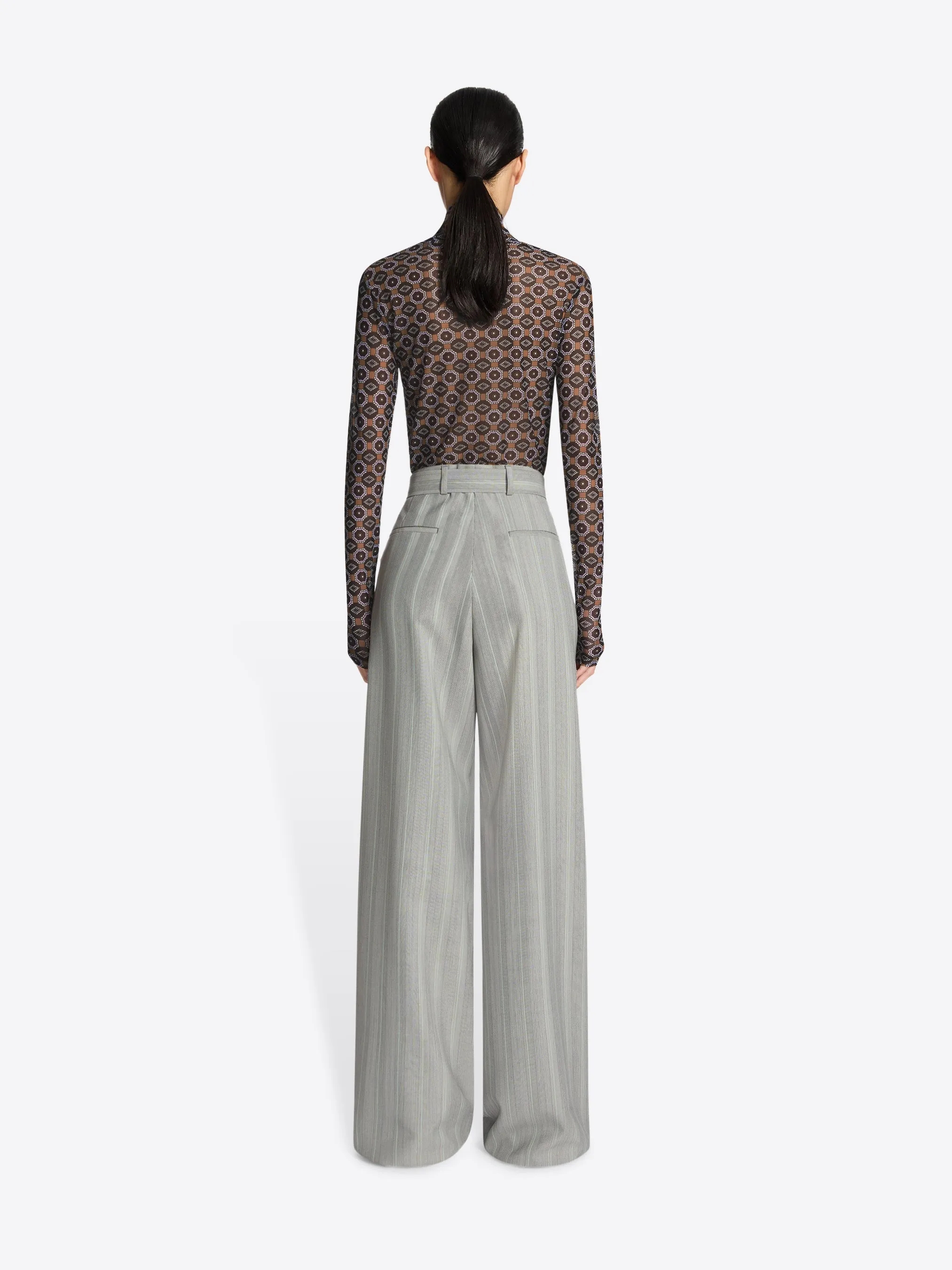 Belted wool trousers sold by Dries Van Noten product image thumbnail 4
