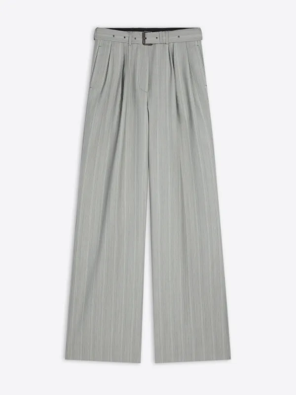Belted wool trousers sold by Dries Van Noten