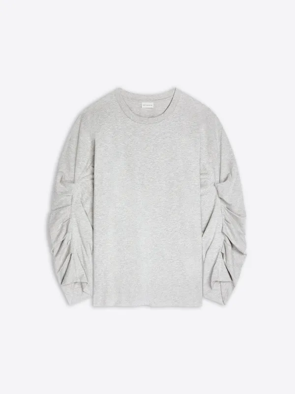 Pleated sleeves T-shirt sold by Dries Van Noten
