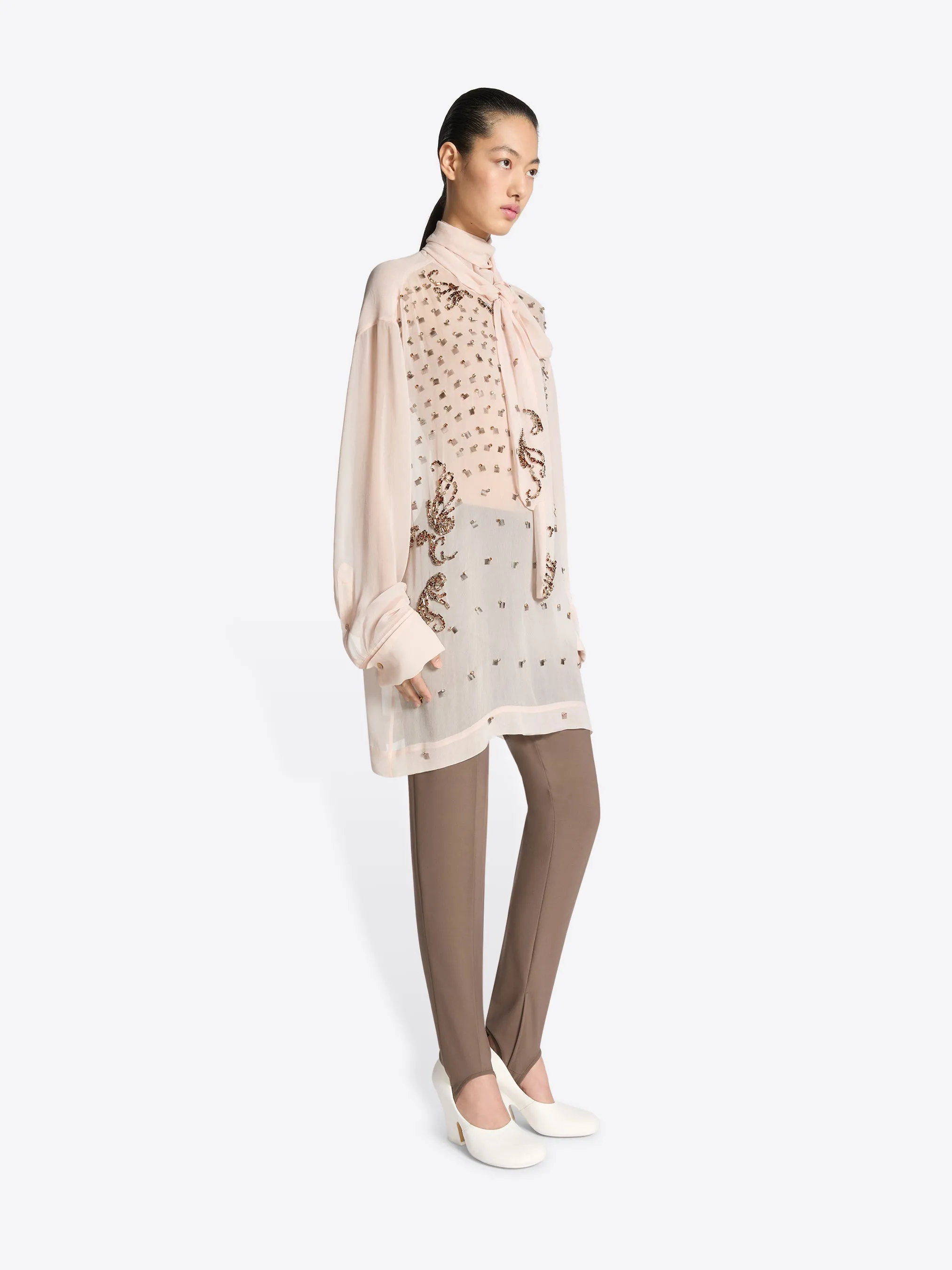 Loose fit embellished blouse sold by Dries Van Noten product image thumbnail 3