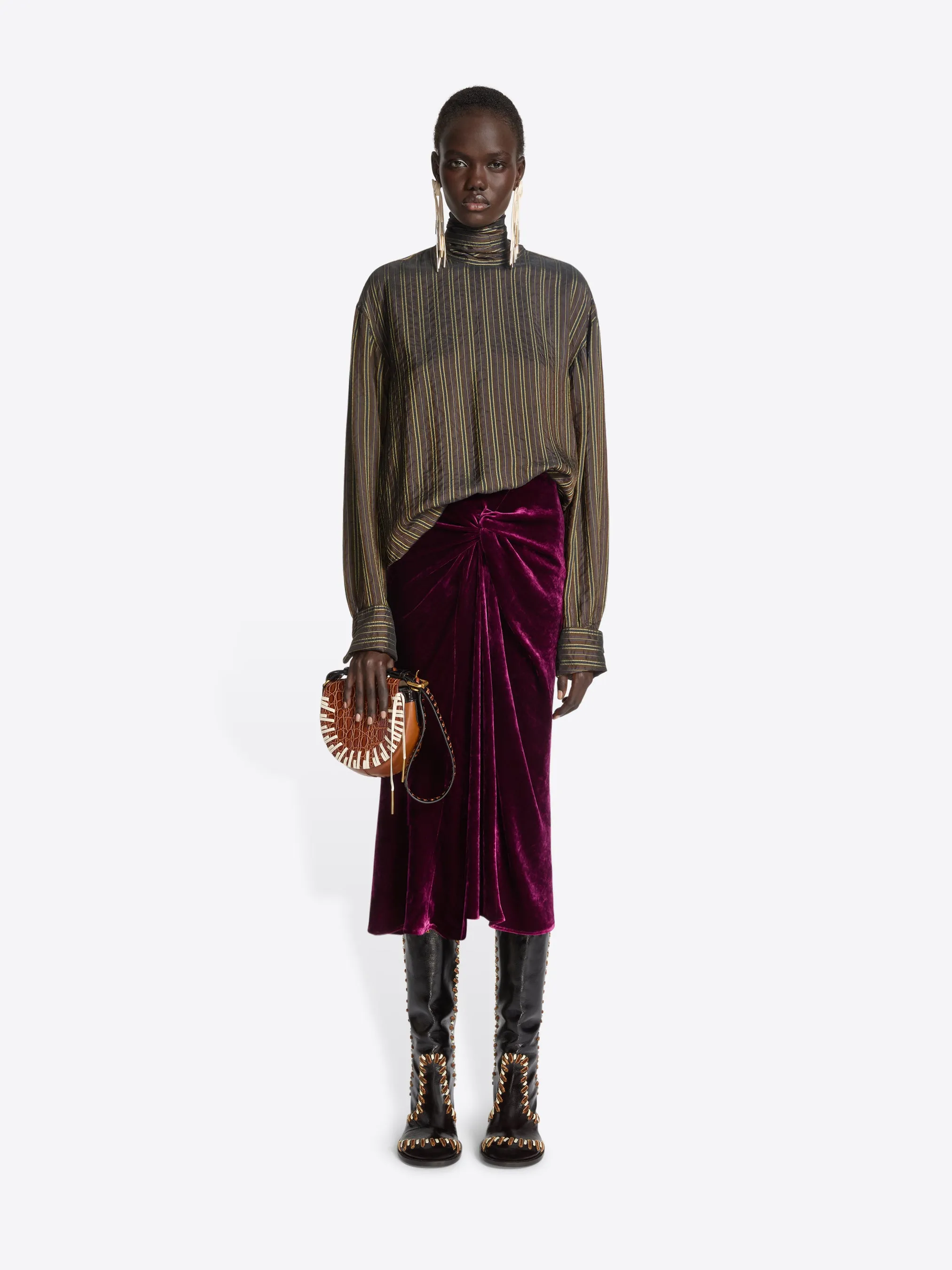 Loose fit cupro blouse sold by Dries Van Noten product image thumbnail 2