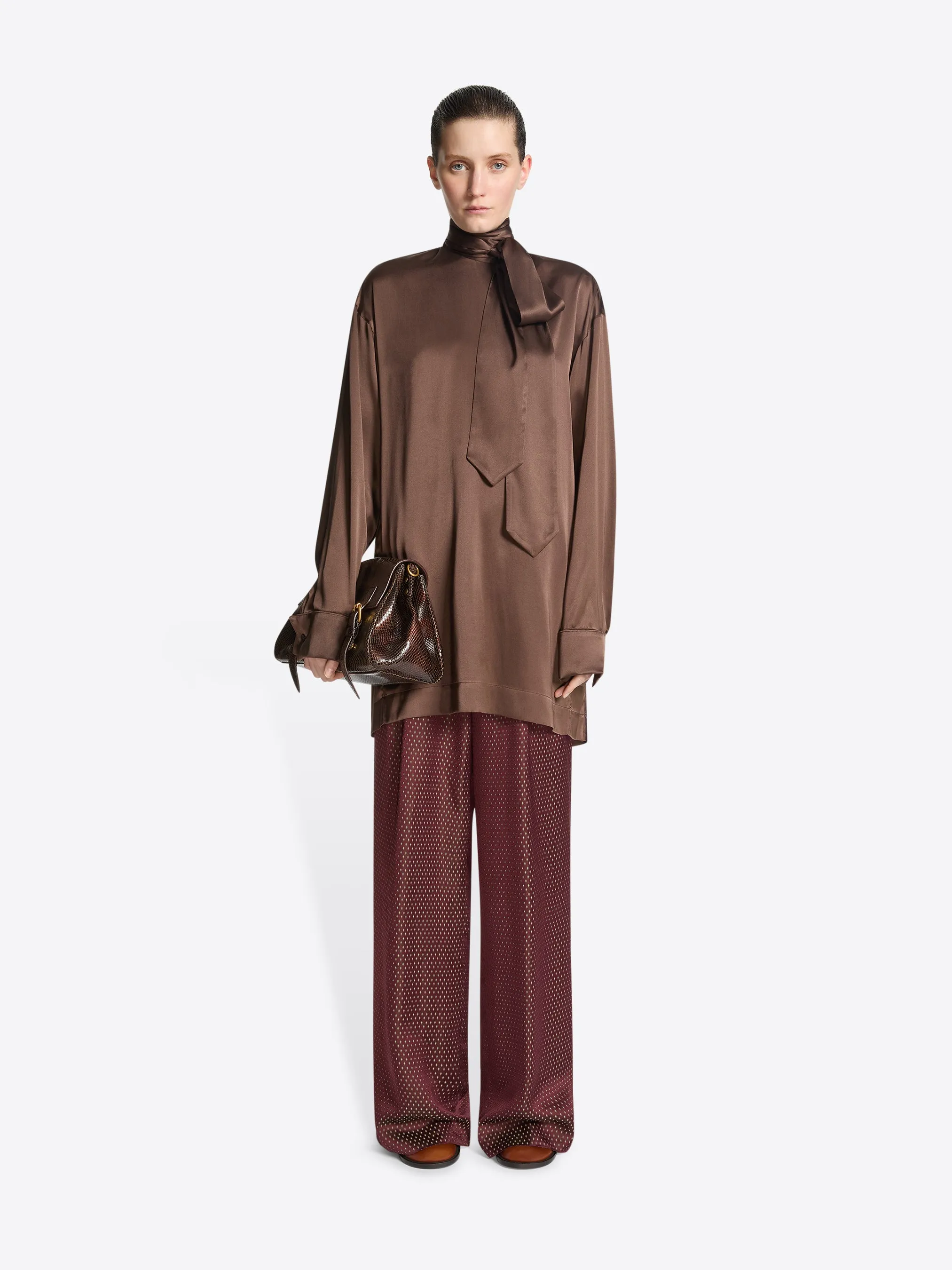 Loose fit silk blouse sold by Dries Van Noten product image thumbnail 2