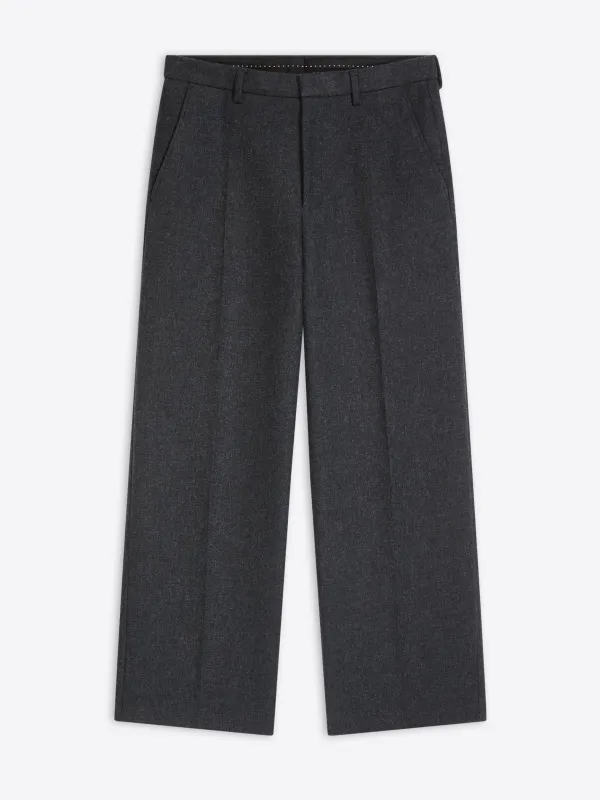 Cropped cotton twill pants sold by Dries Van Noten