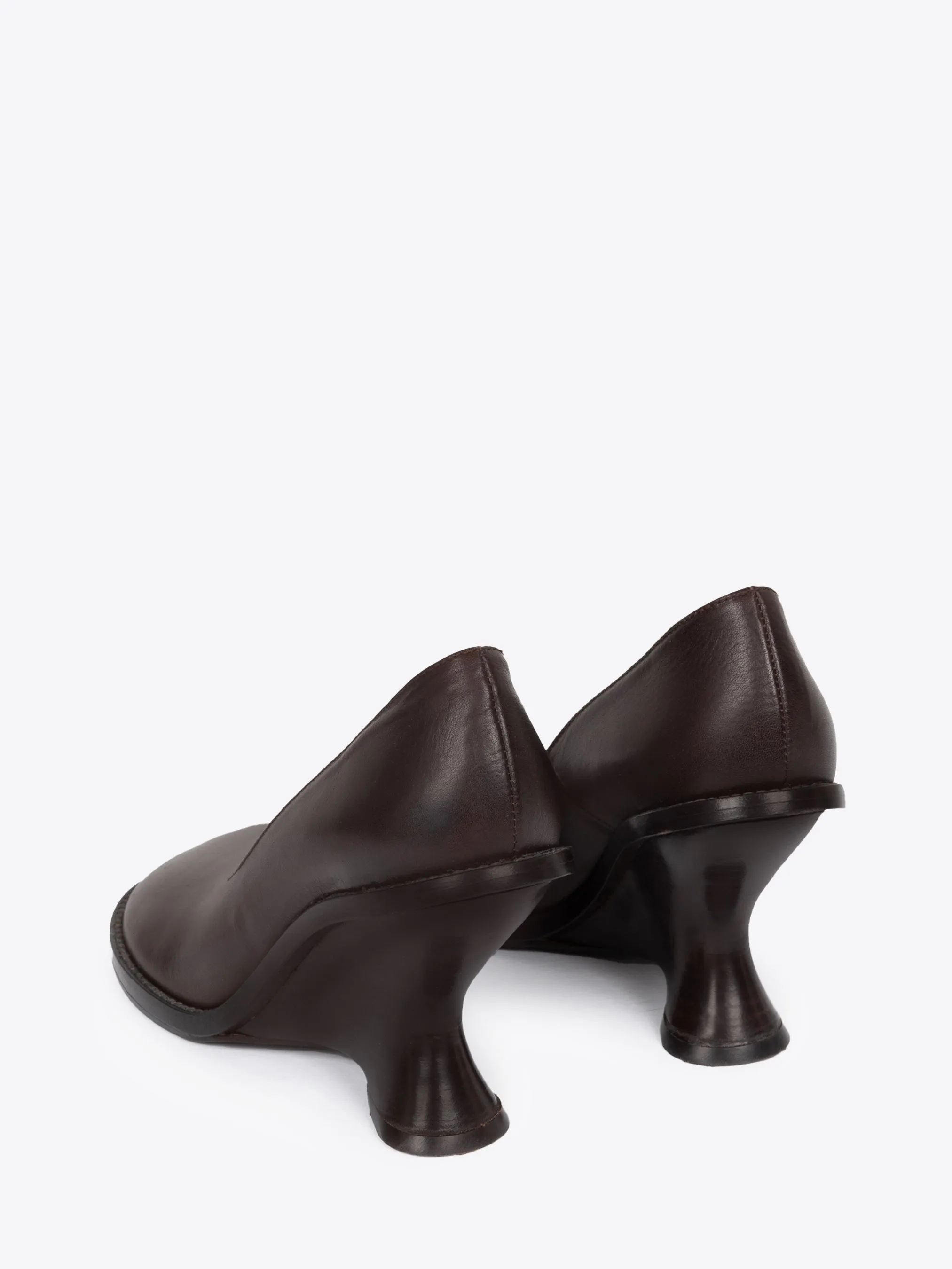 Leather wedge pumps sold by Dries Van Noten product image thumbnail 4