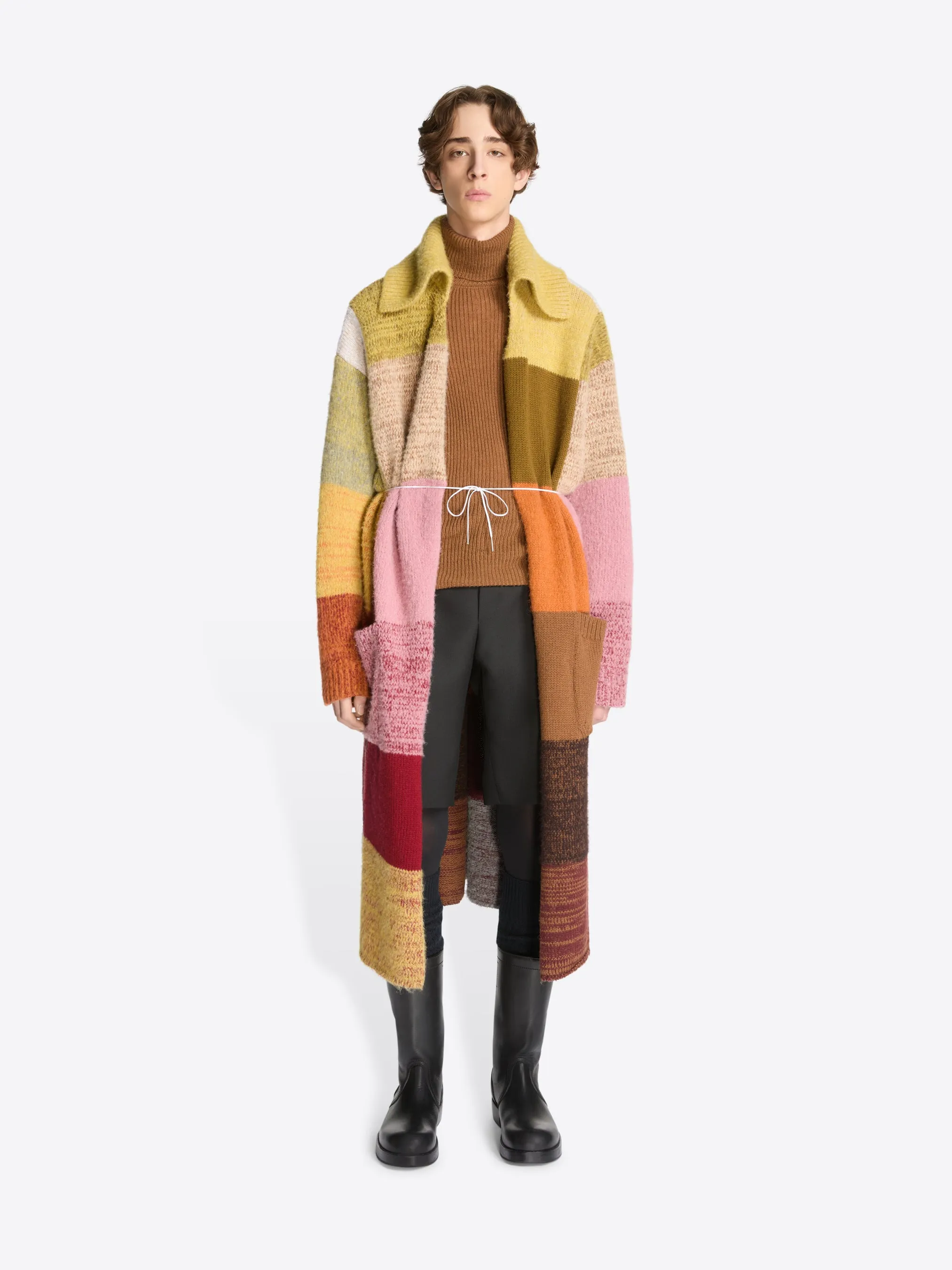 Long wool cardigan sold by Dries Van Noten product image thumbnail 2