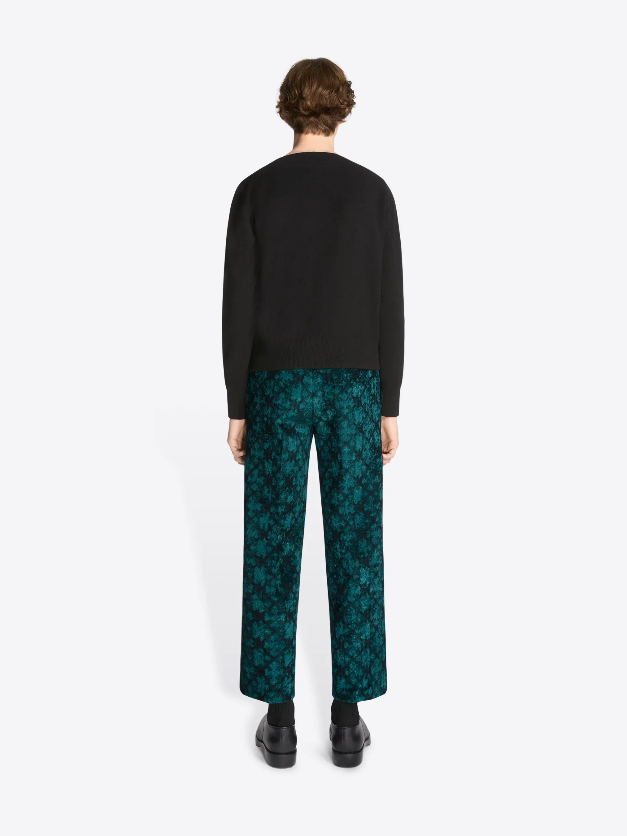 Cropped jacquard pants sold by Dries Van Noten product image thumbnail 4