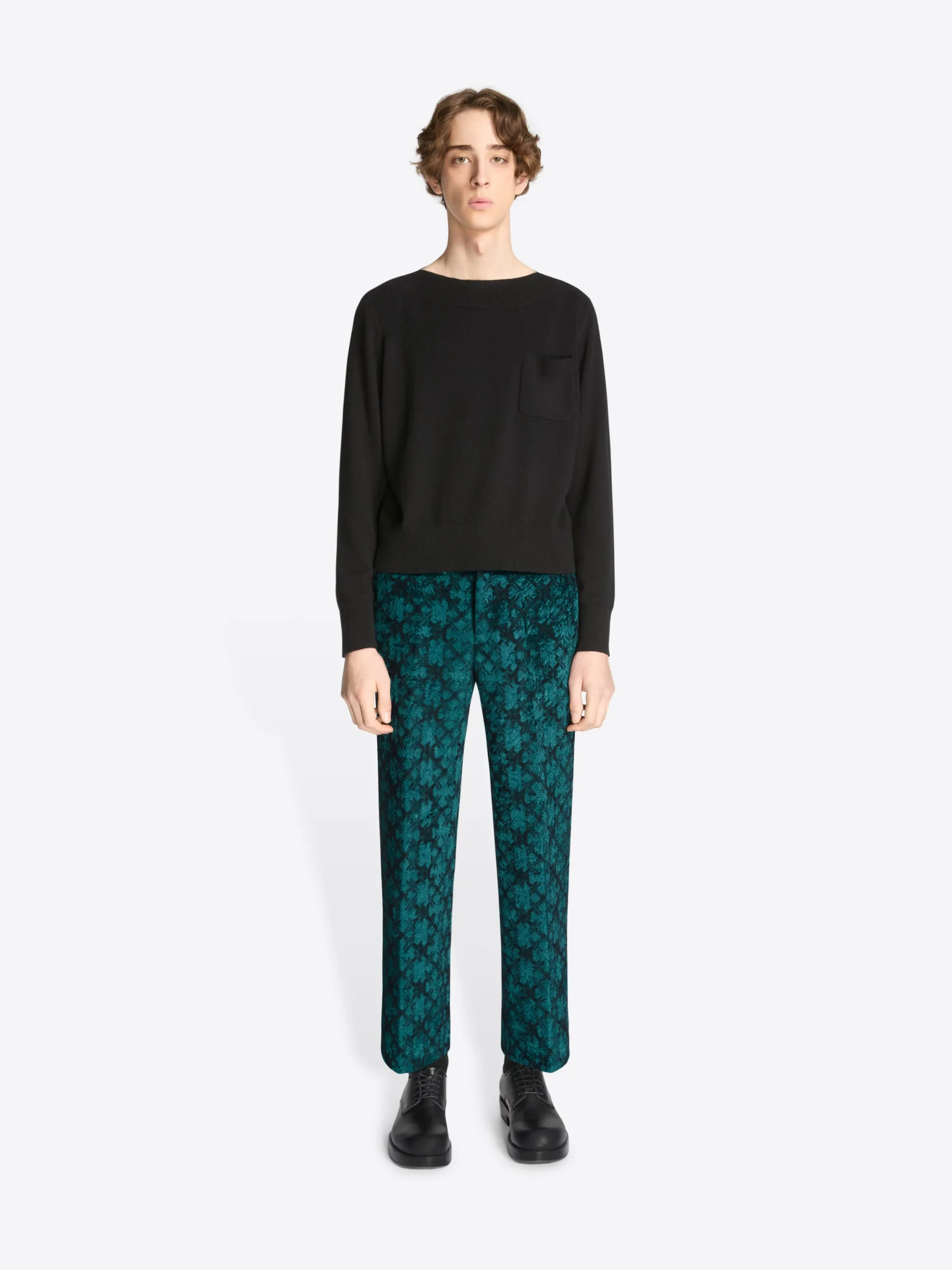 Cropped jacquard pants sold by Dries Van Noten product image thumbnail 2