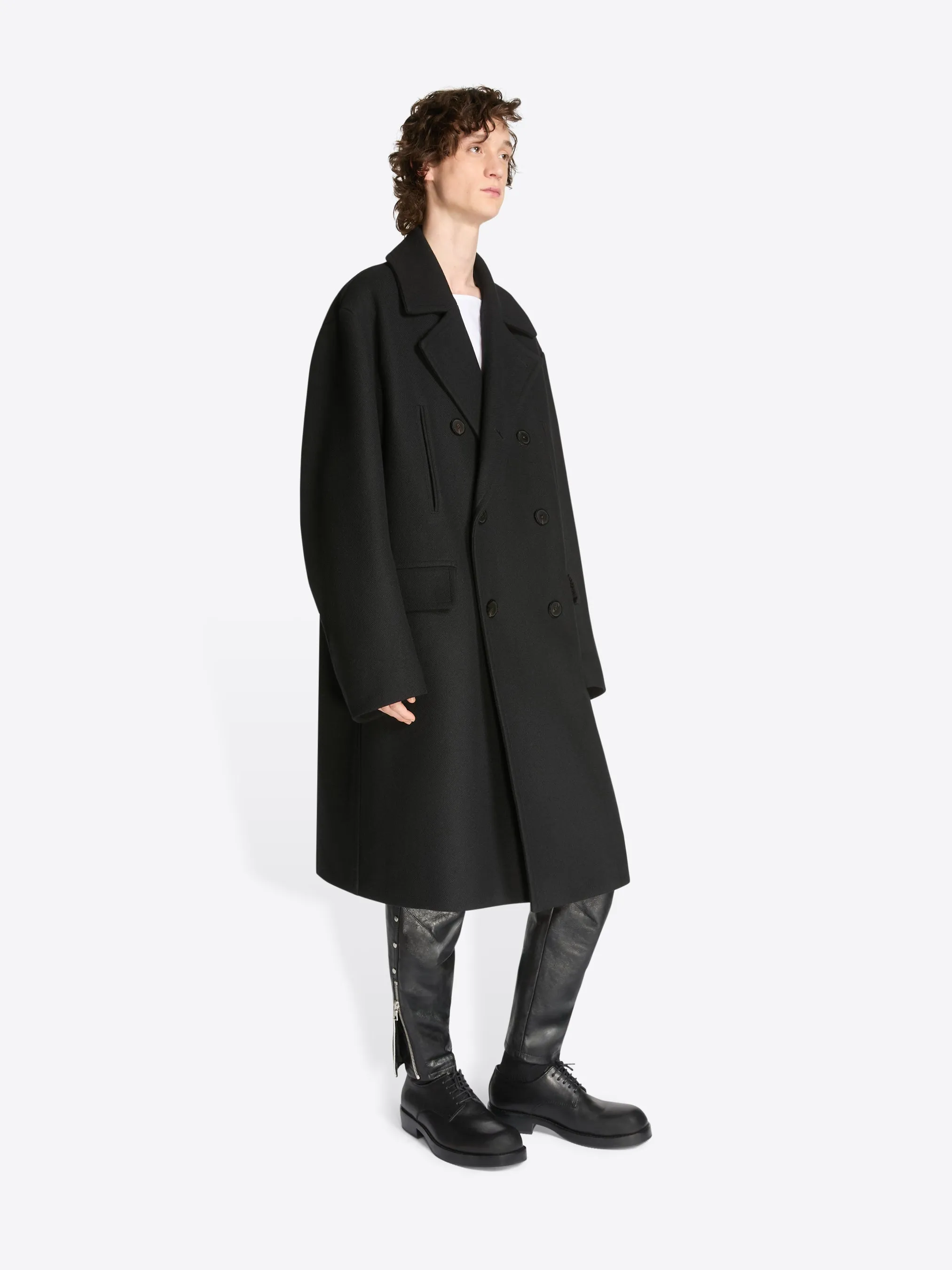 Wool caban coat sold by Dries Van Noten product image thumbnail 3