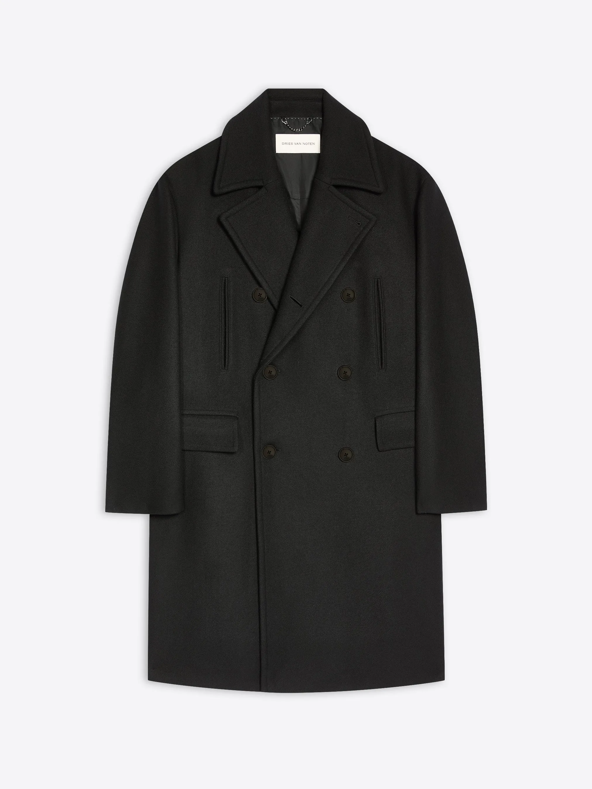 Wool caban coat sold by Dries Van Noten