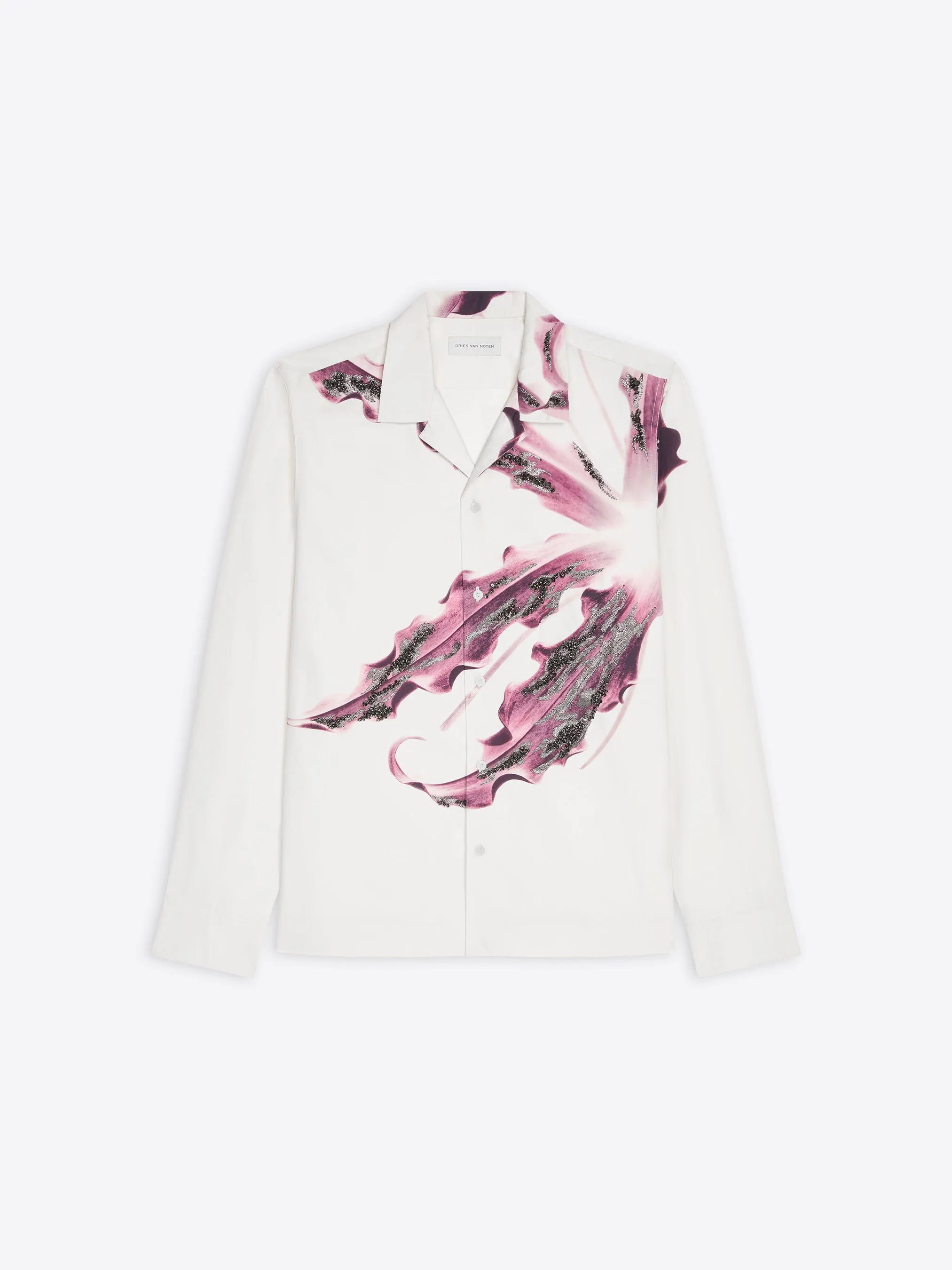 Embroidered cotton shirt sold by Dries Van Noten