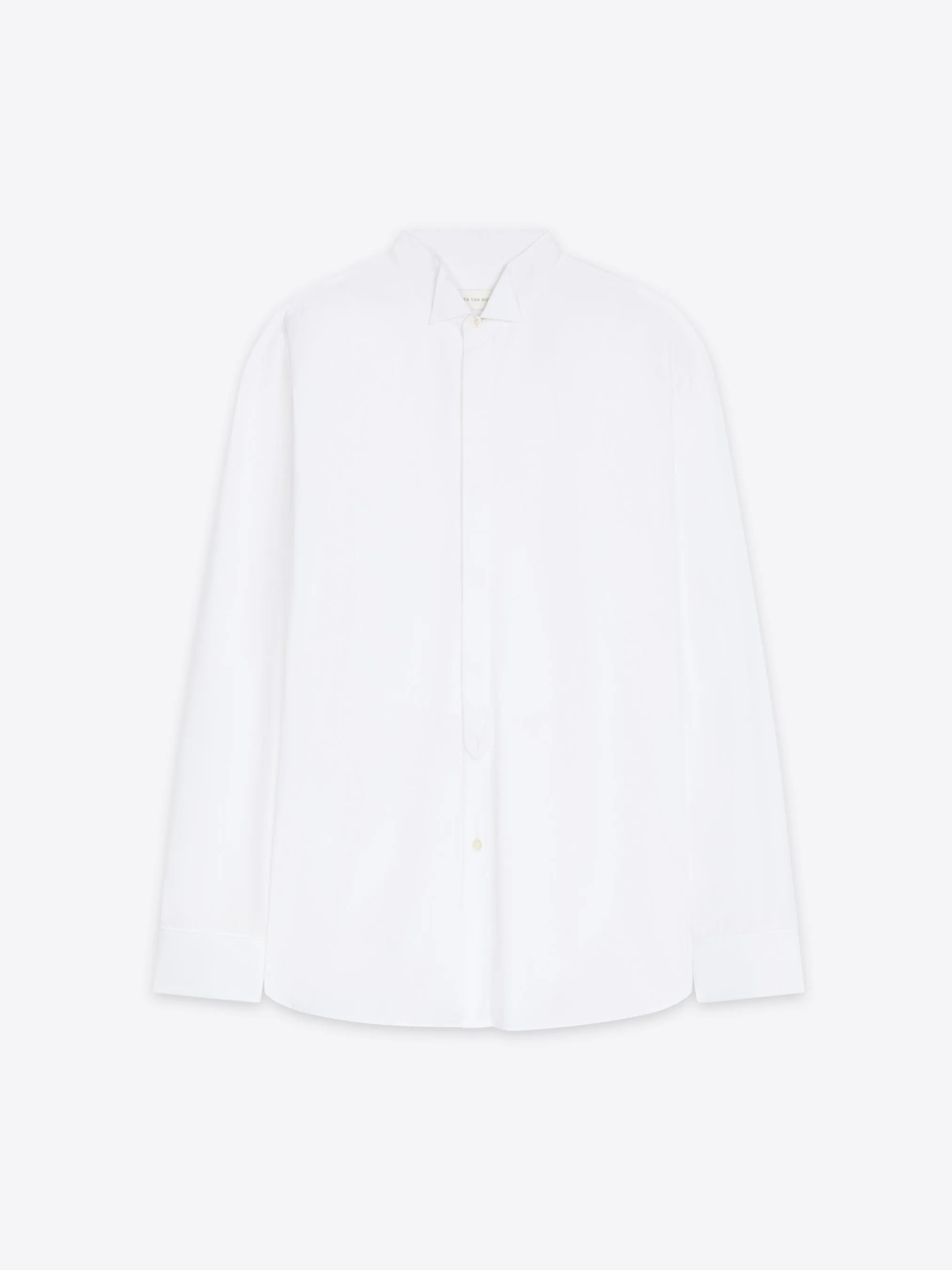 Oversized tuxedo shirt sold by Dries Van Noten
