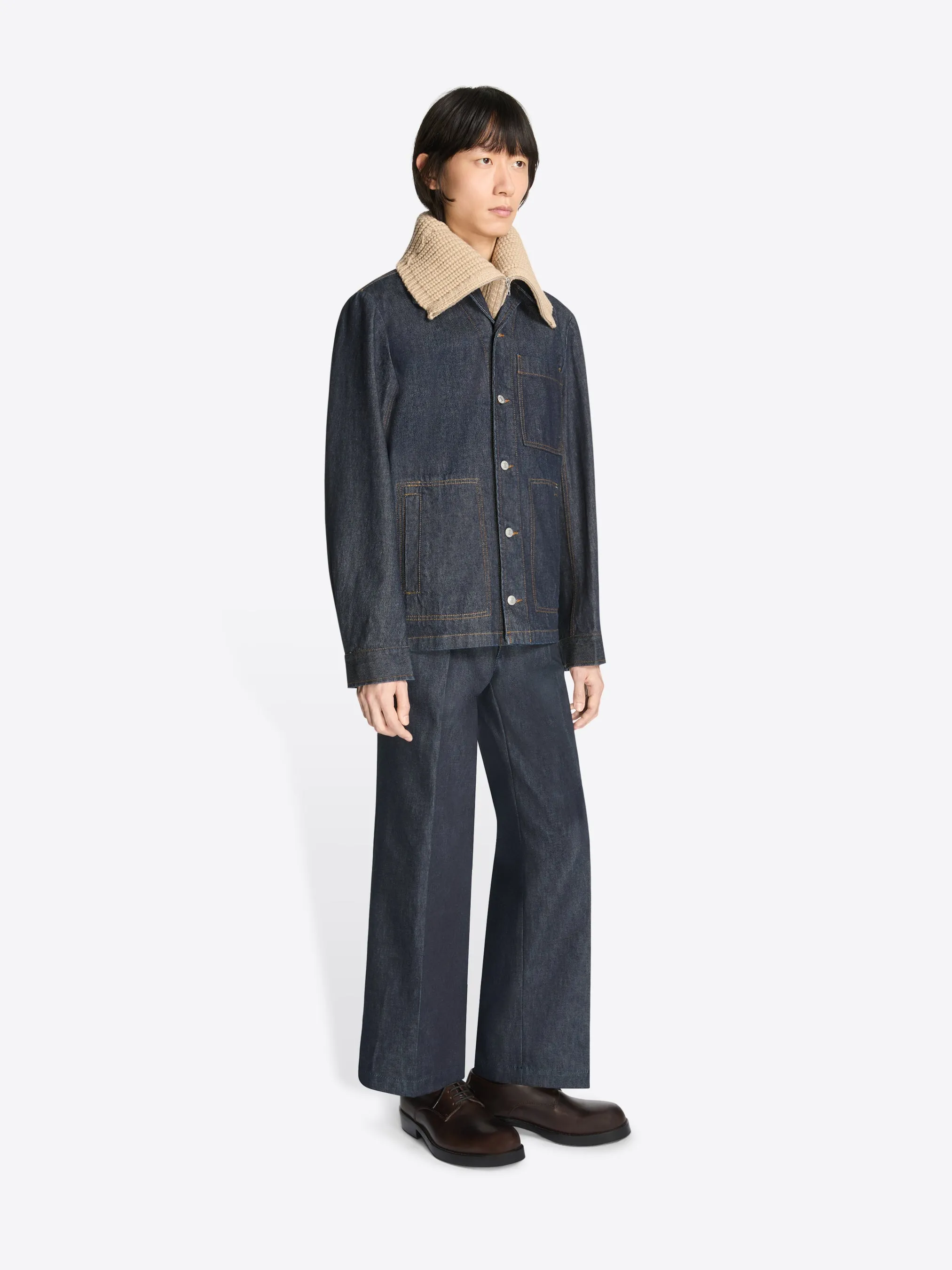 Tailored denim pants sold by Dries Van Noten product image thumbnail 3