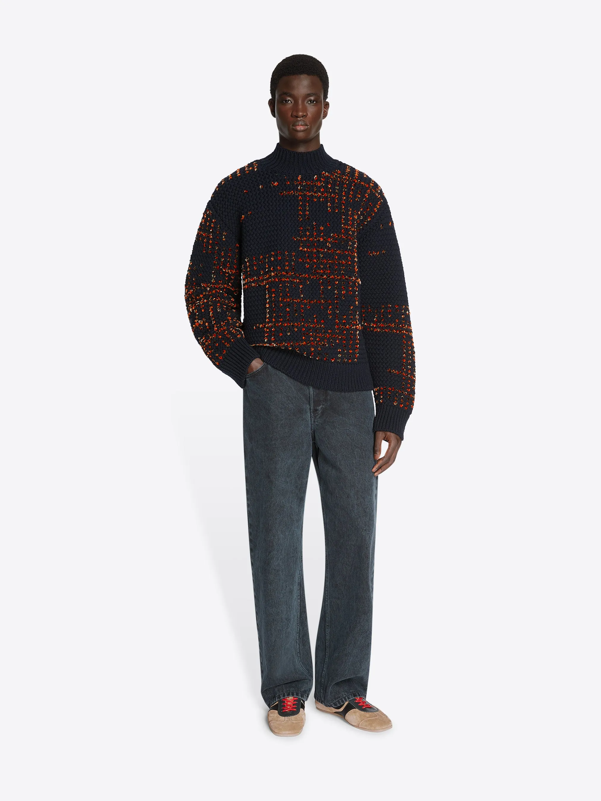 Jacquard wool sweater sold by Dries Van Noten product image thumbnail 2