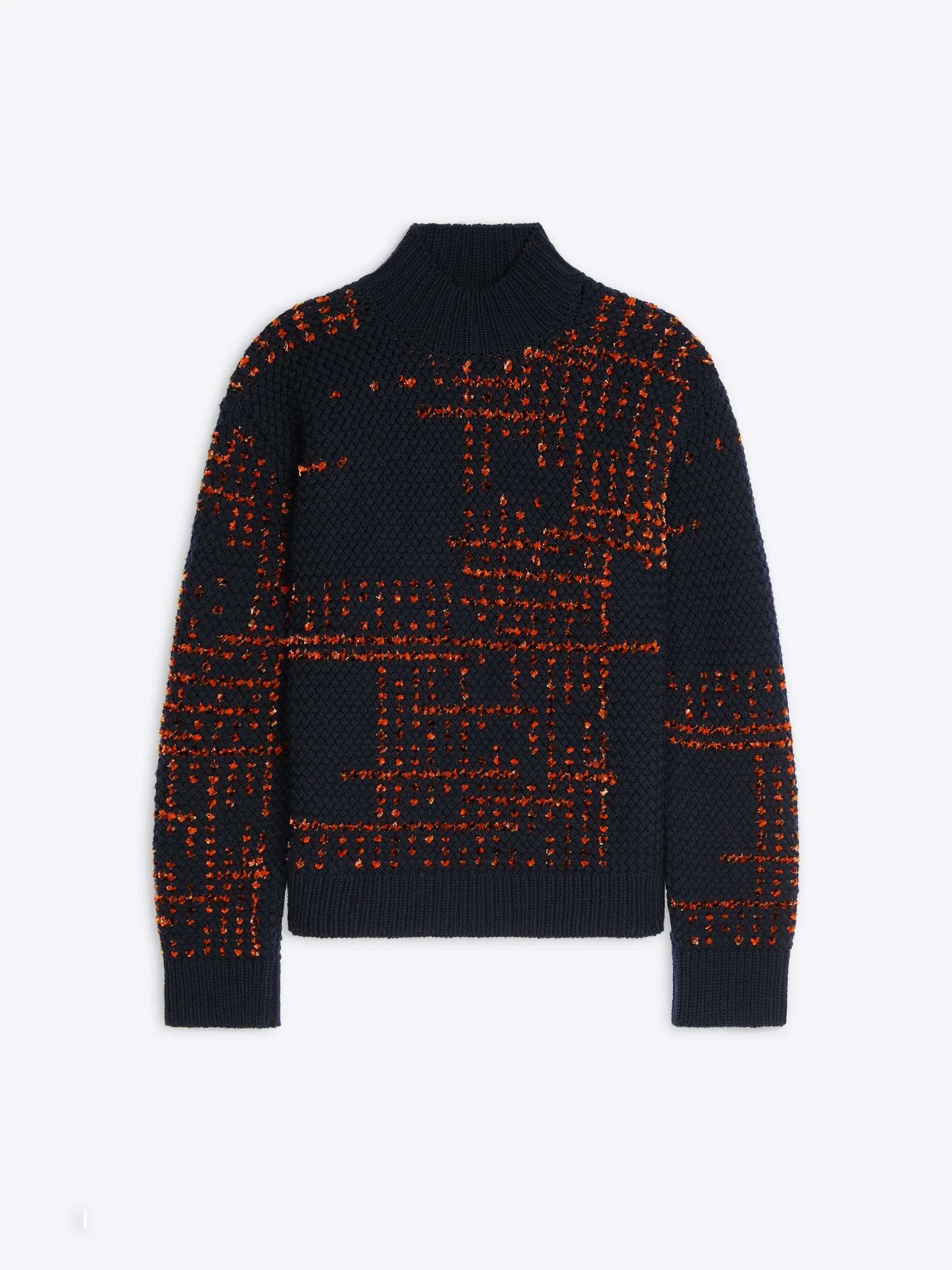Jacquard wool sweater sold by Dries Van Noten