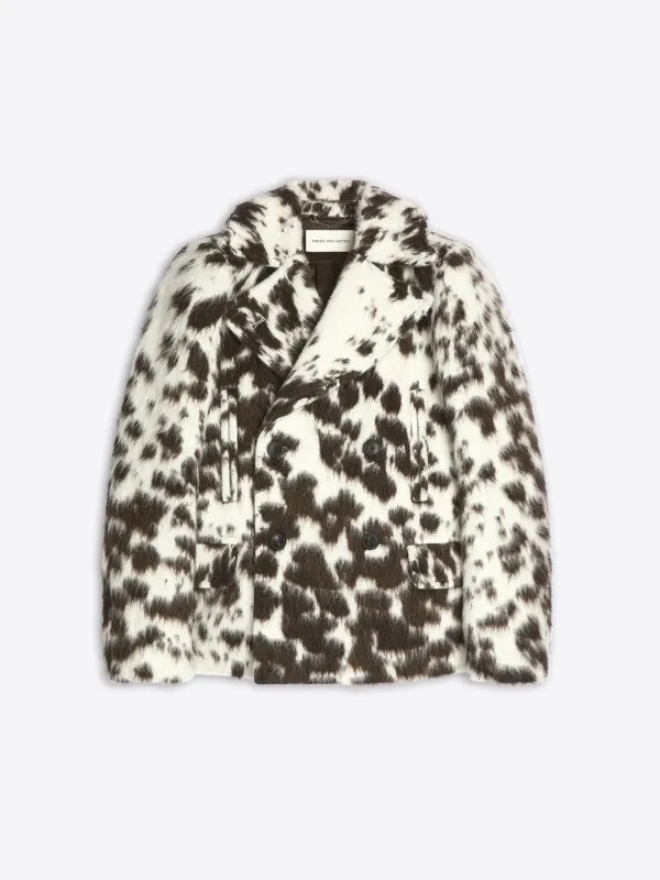 Cowhide caban jacket sold by Dries Van Noten