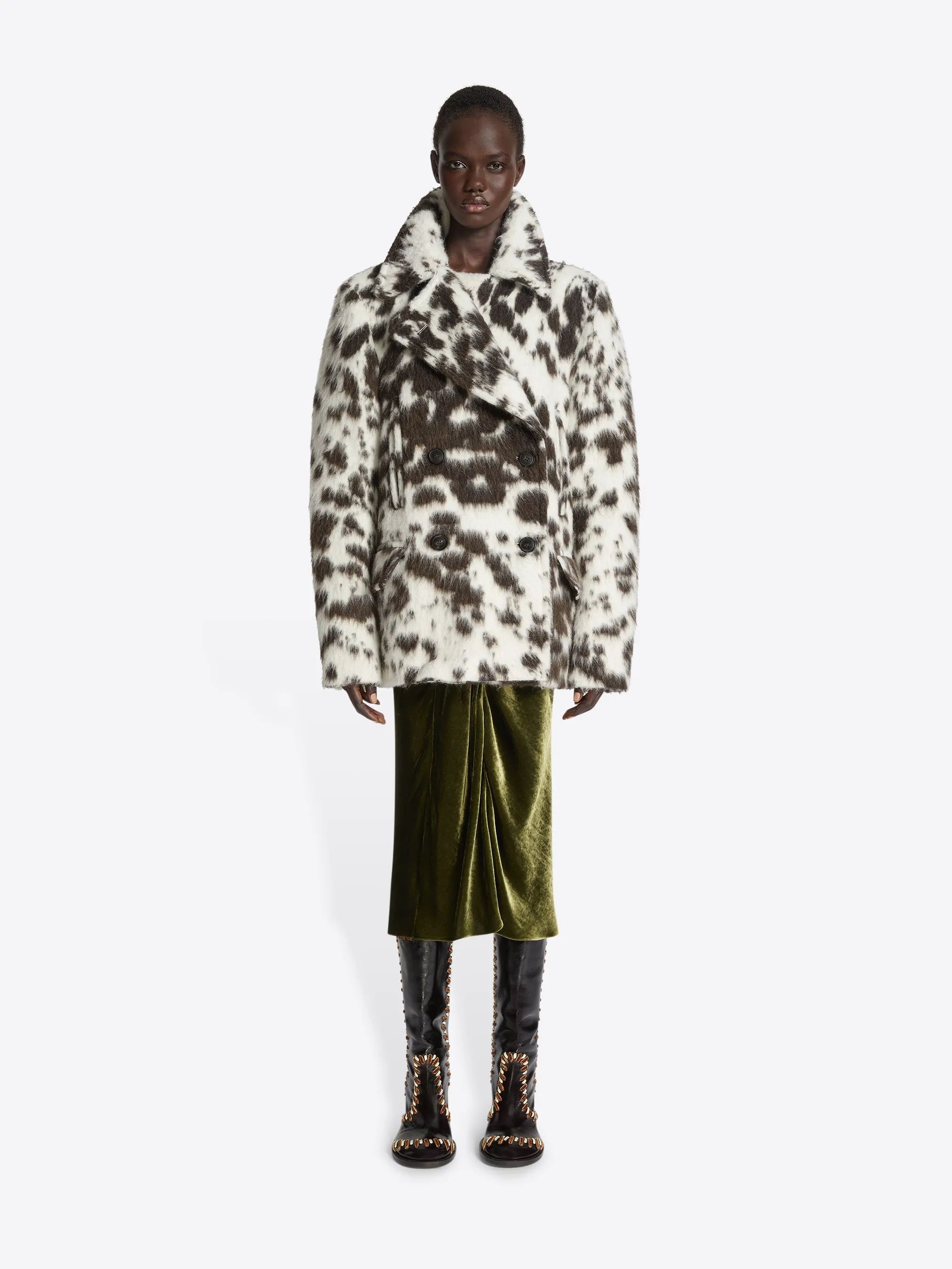 Cowhide caban jacket sold by Dries Van Noten product image thumbnail 2