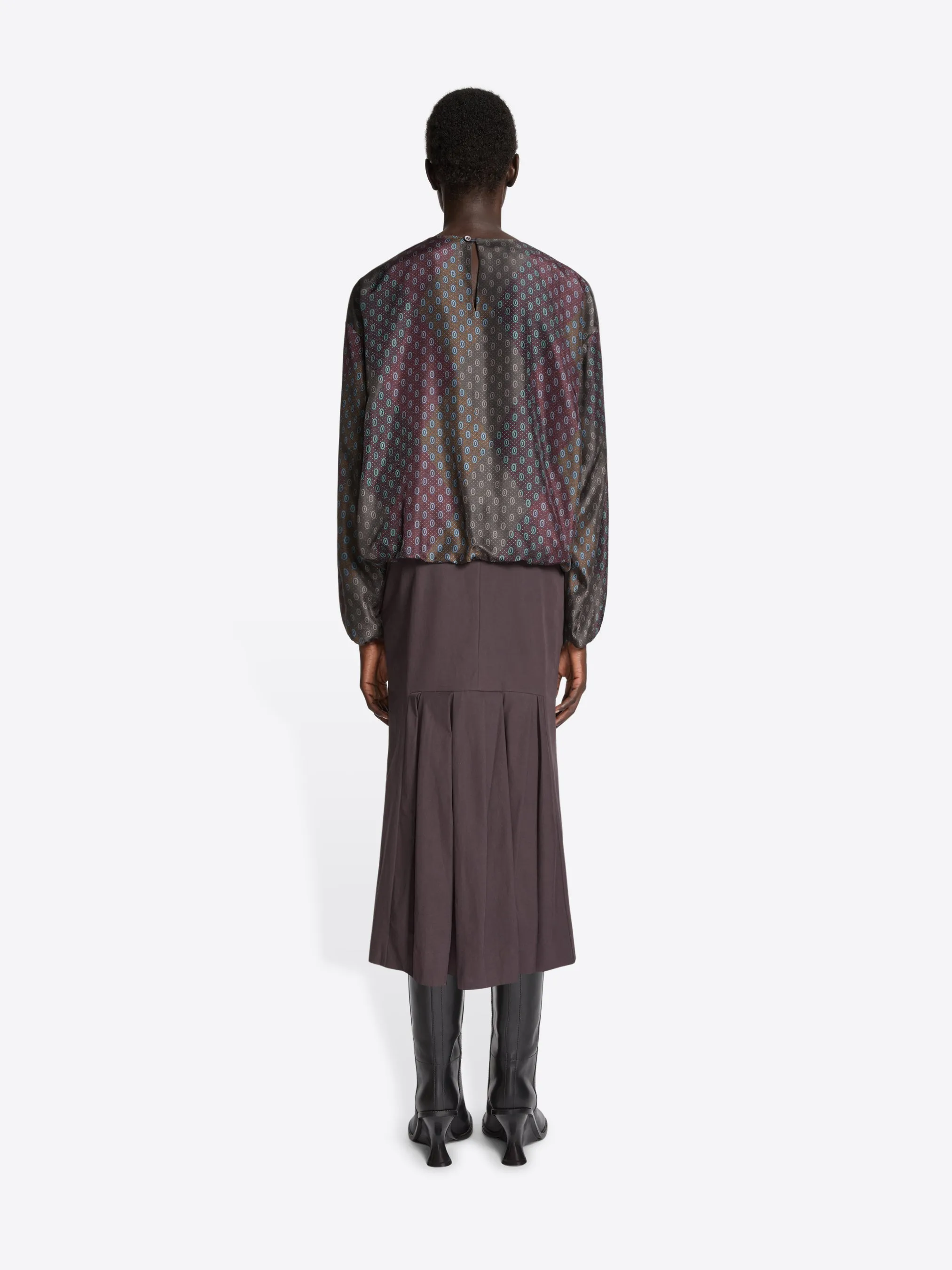 Silk cocoon top sold by Dries Van Noten product image thumbnail 4