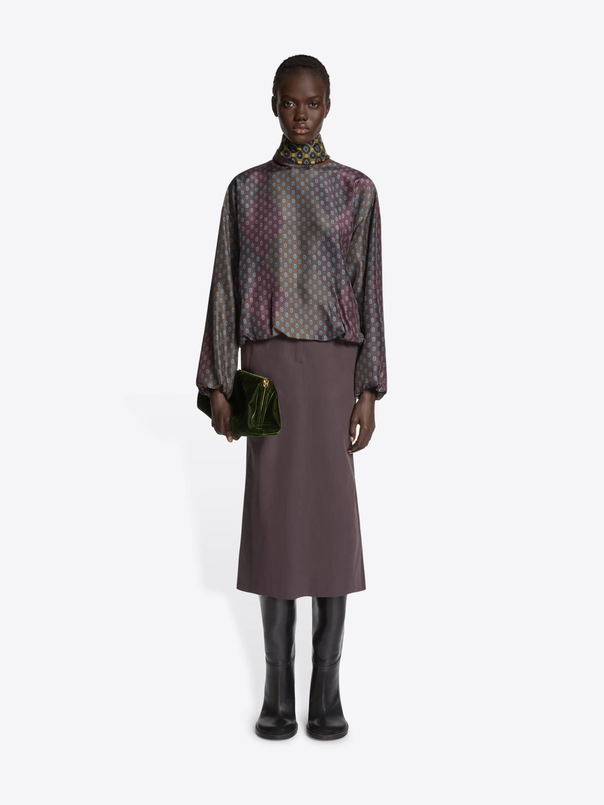Silk cocoon top sold by Dries Van Noten product image thumbnail 2
