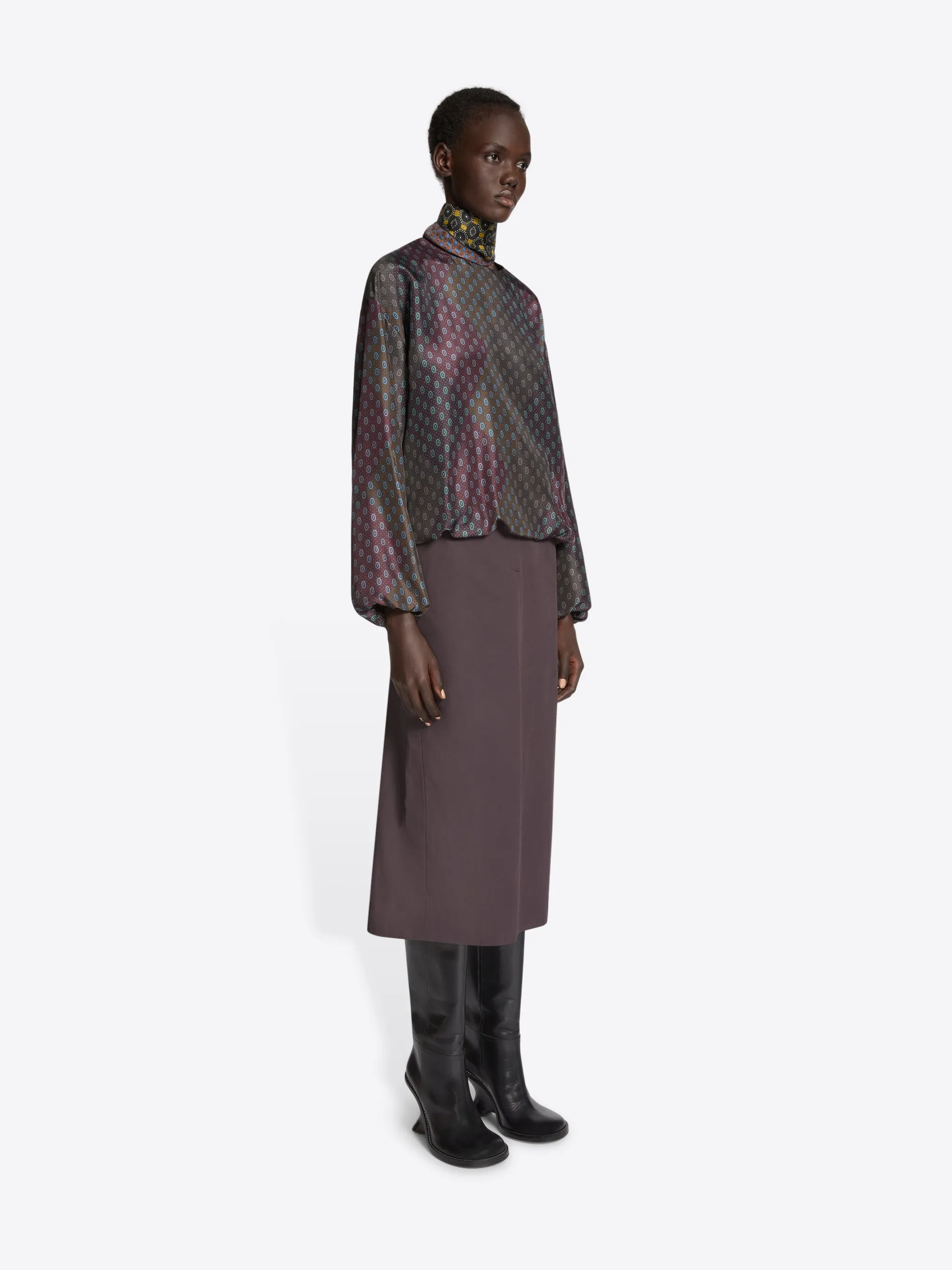 Silk cocoon top sold by Dries Van Noten product image thumbnail 3