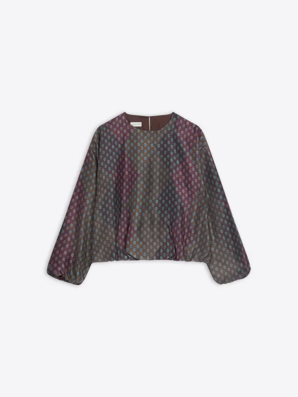 Silk cocoon top made by Dries Van Noten