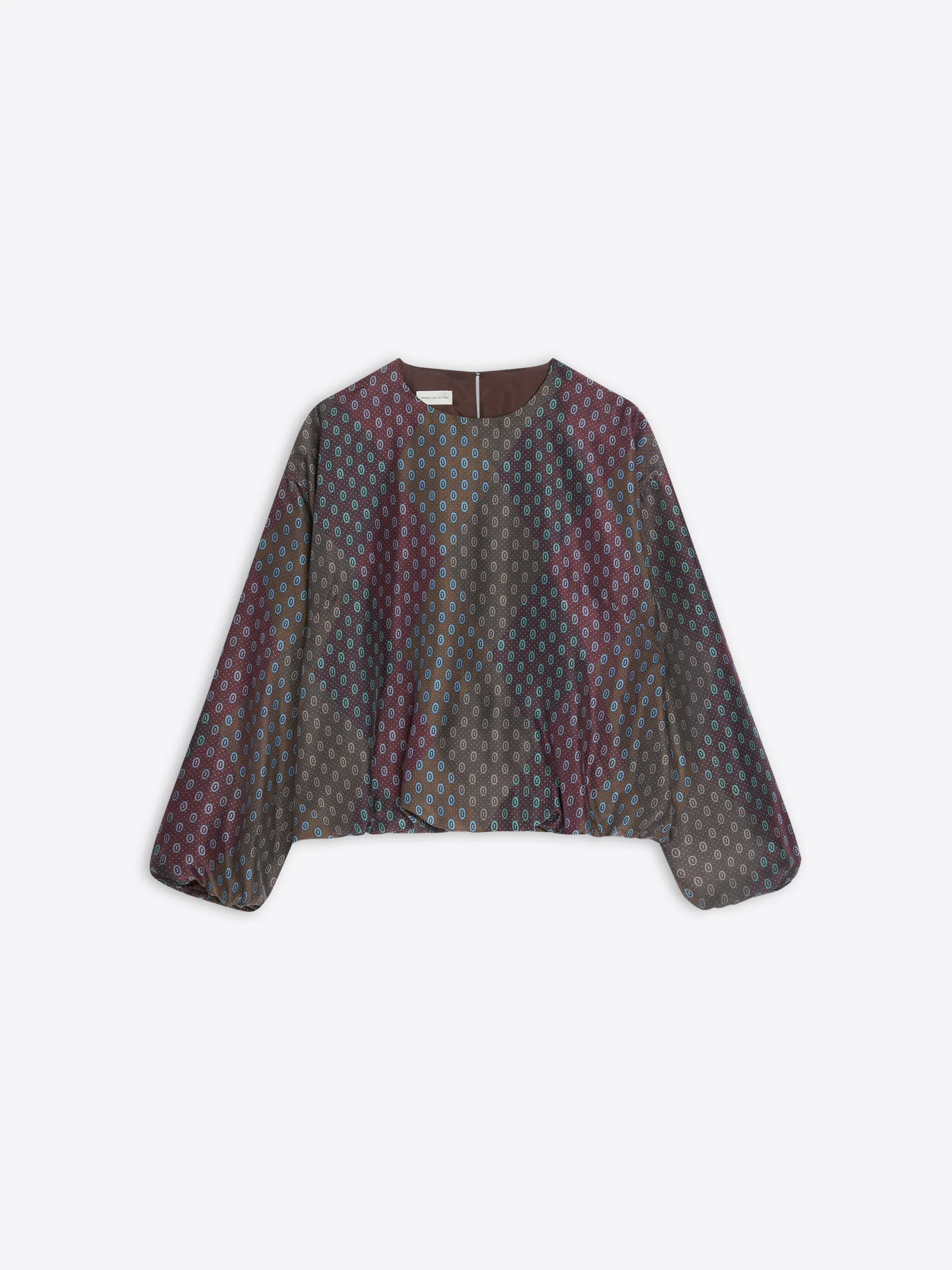Silk cocoon top sold by Dries Van Noten