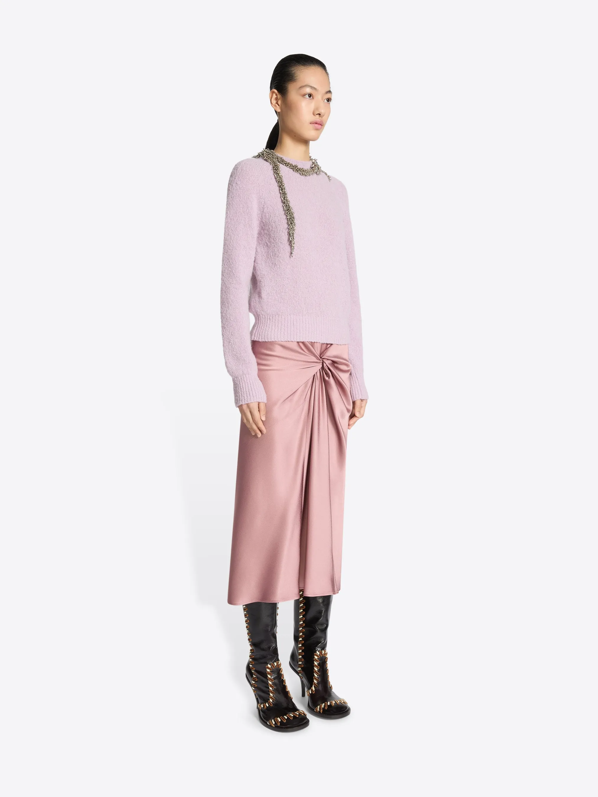 Midi draped skirt sold by Dries Van Noten product image thumbnail 3