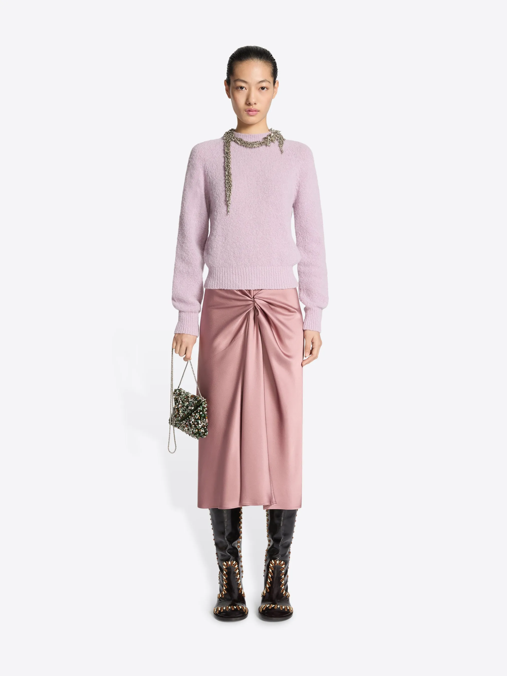 Midi draped skirt sold by Dries Van Noten product image thumbnail 2