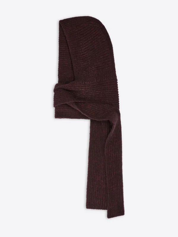 Hooded wool scarf sold by Dries Van Noten