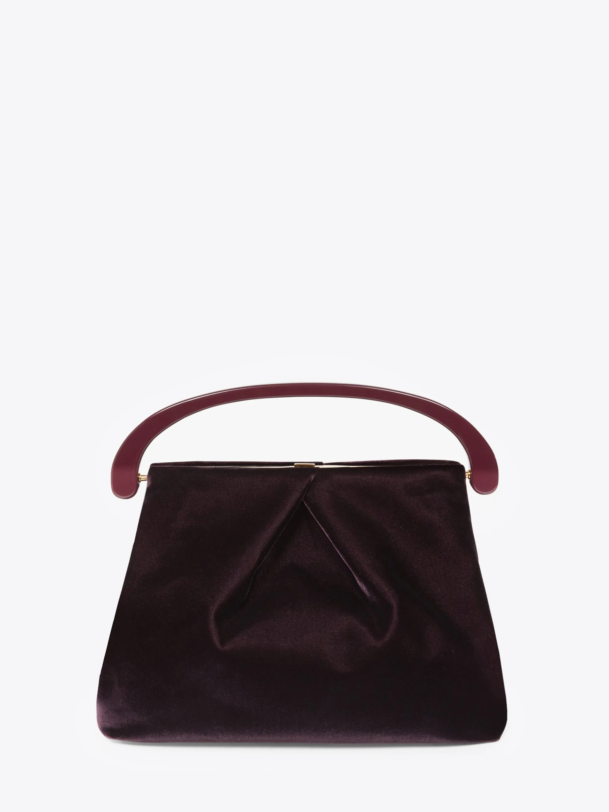 Pleated velvet bag sold by Dries Van Noten product image thumbnail 4