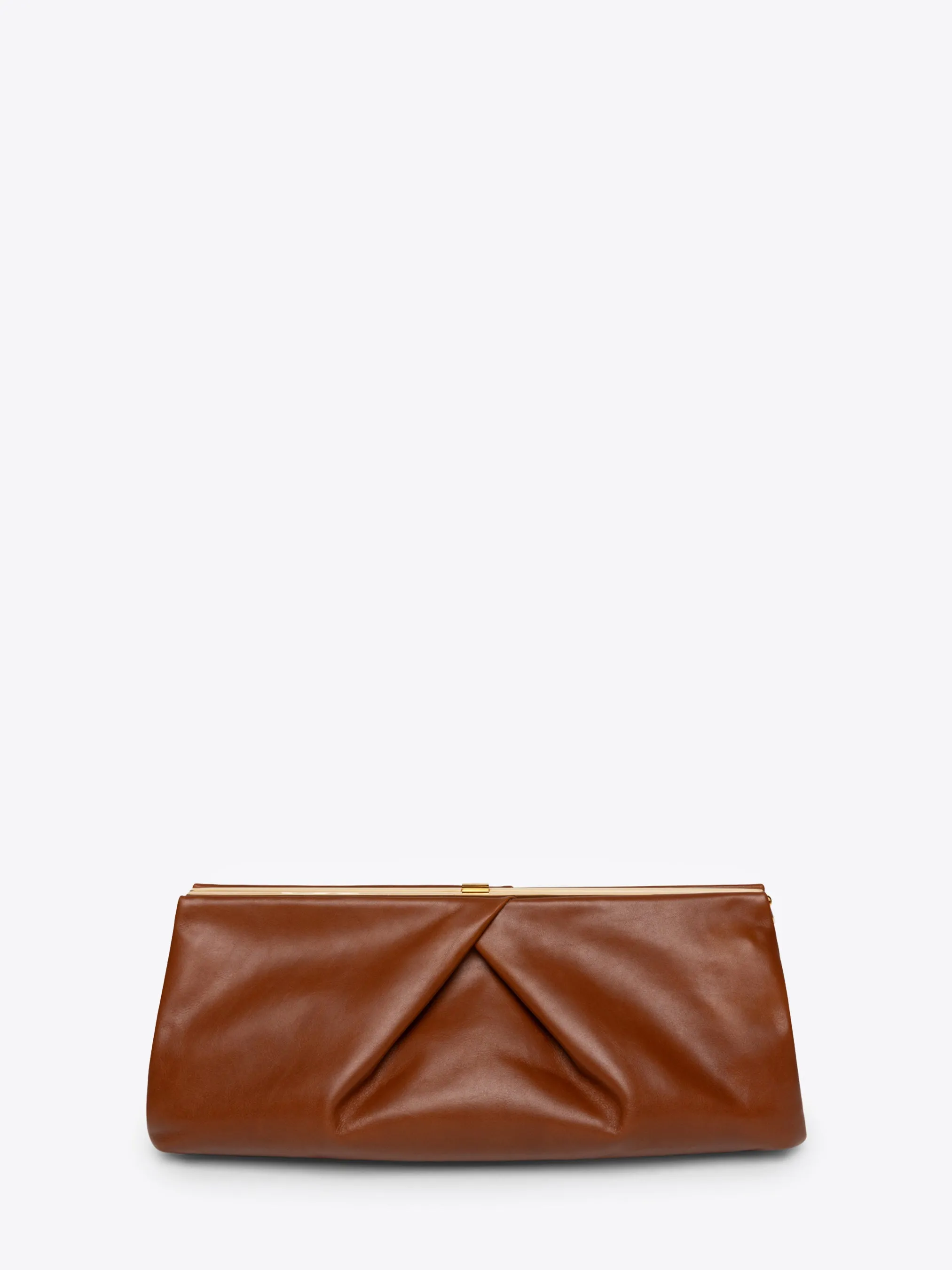 Pleated leather clutch sold by Dries Van Noten product image thumbnail 2