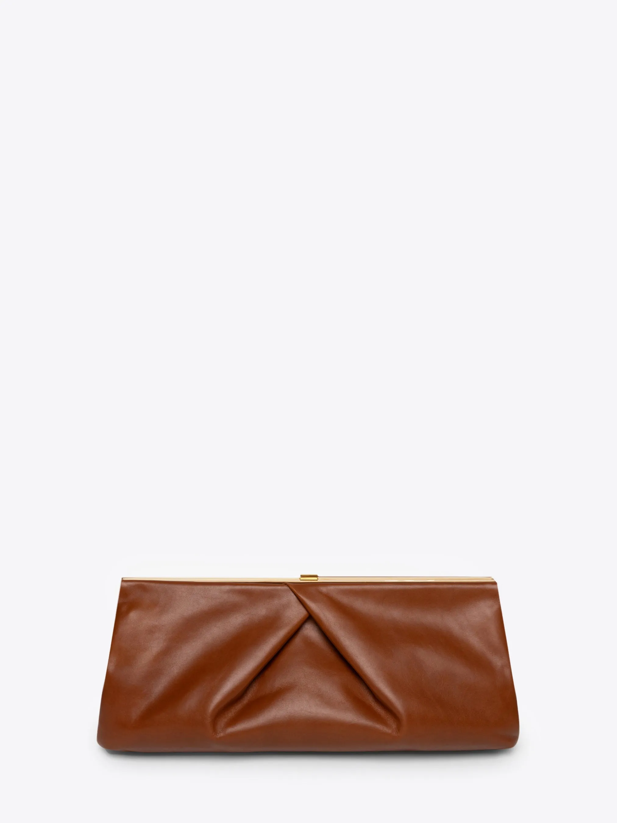 Pleated leather clutch sold by Dries Van Noten product image thumbnail 4