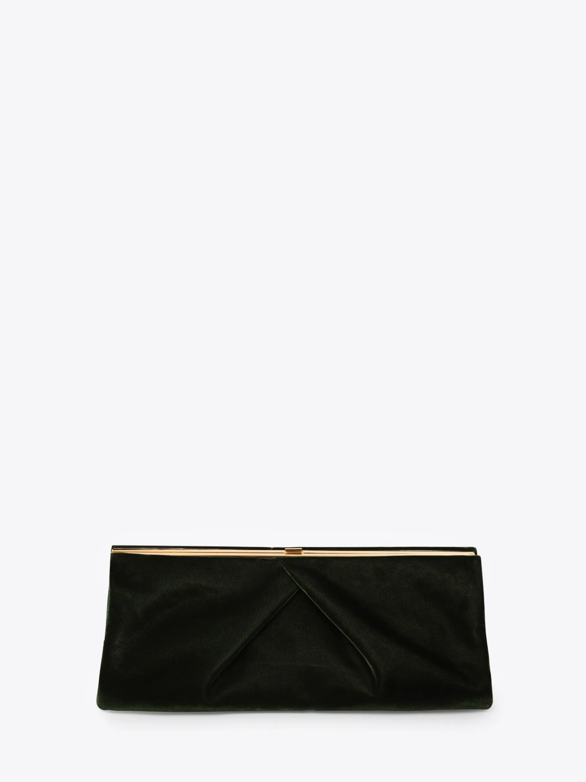 Pleated velvet clutch sold by Dries Van Noten product image thumbnail 4