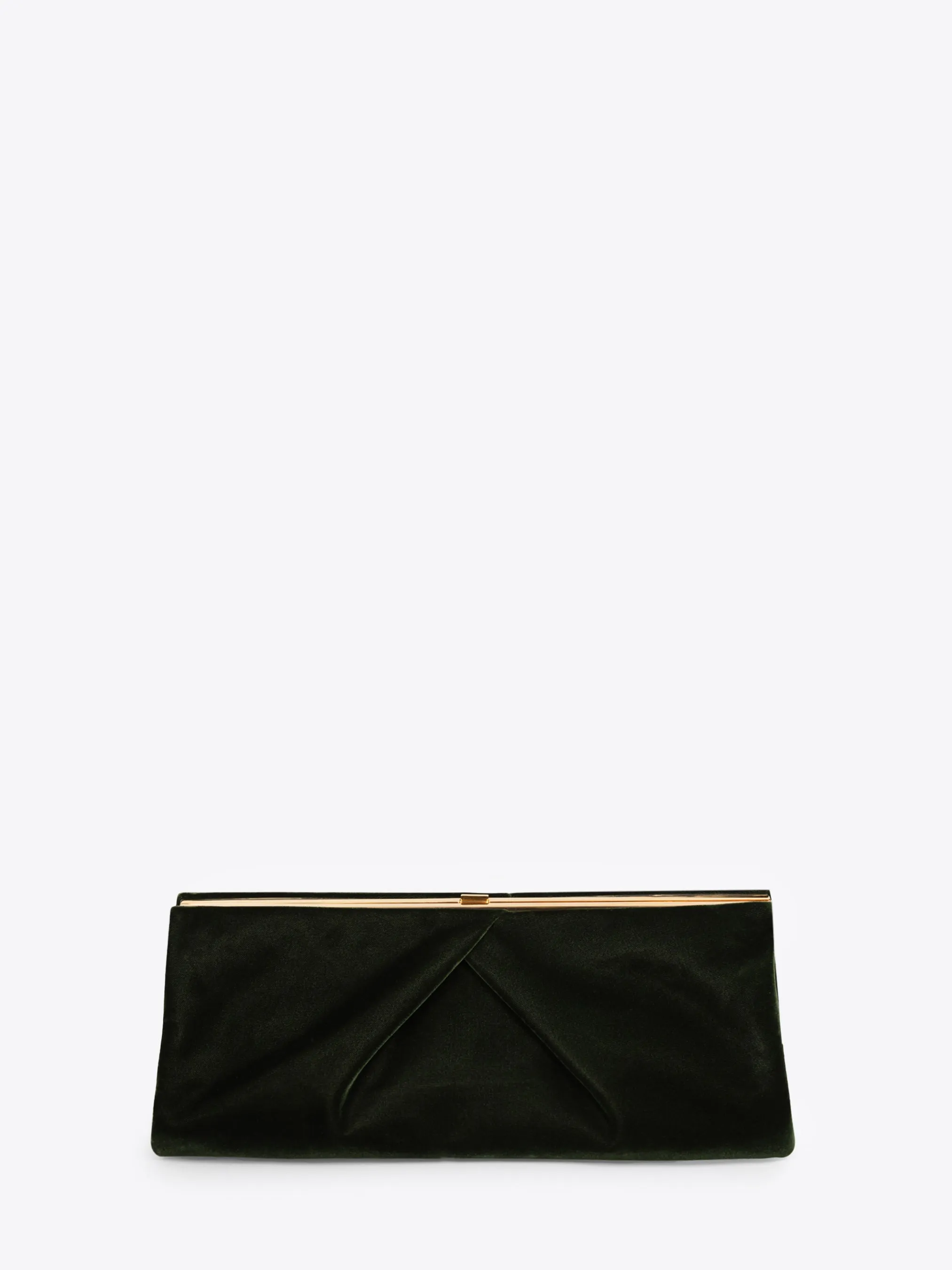 Pleated velvet clutch sold by Dries Van Noten