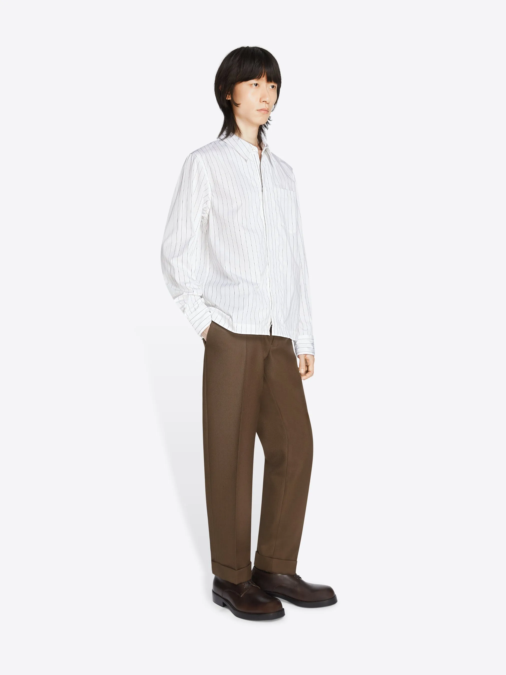 Cotton zip shirt sold by Dries Van Noten product image thumbnail 3