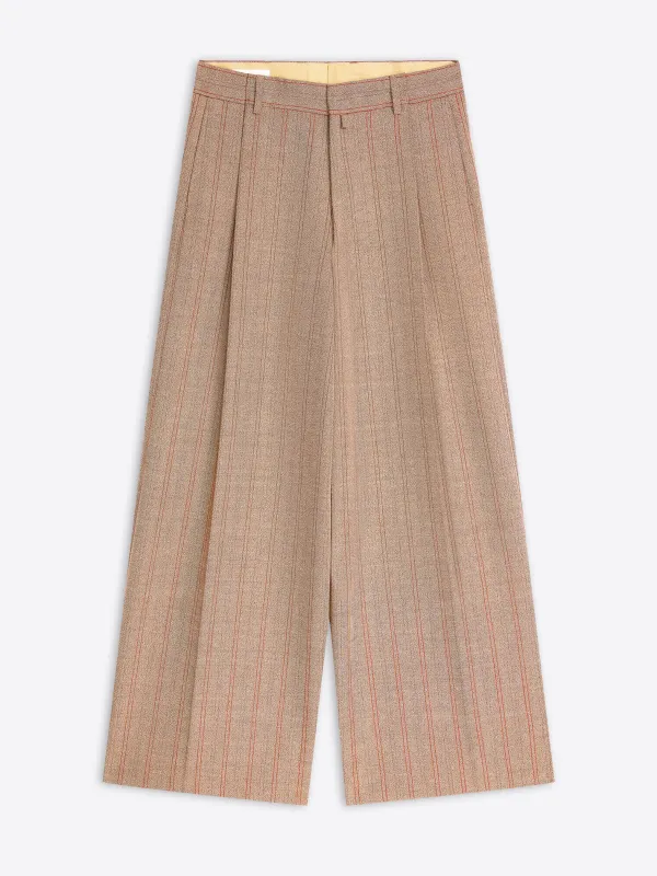 Wide pleated pants sold by Dries Van Noten