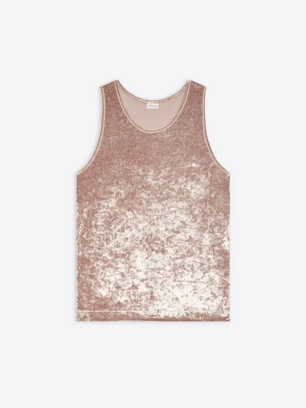 Velvet tank top made by Dries Van Noten