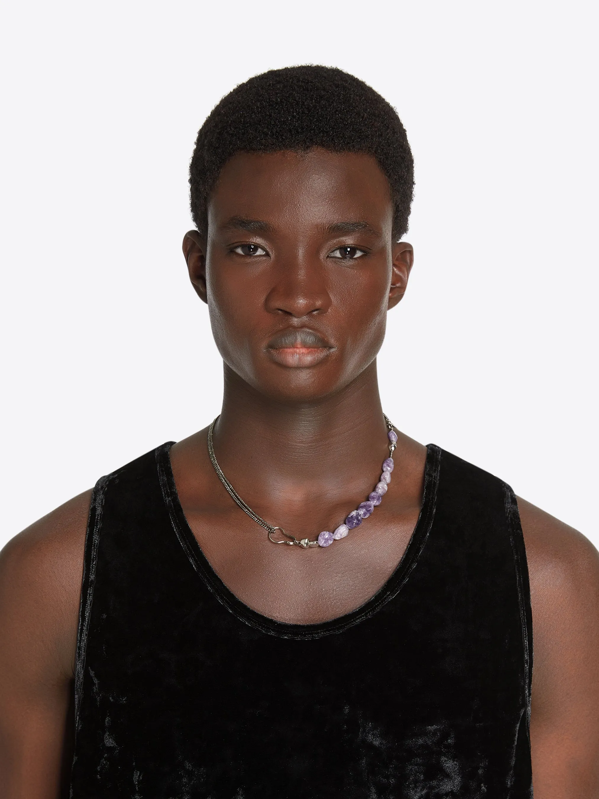 Stone chain necklace sold by Dries Van Noten product image thumbnail 4