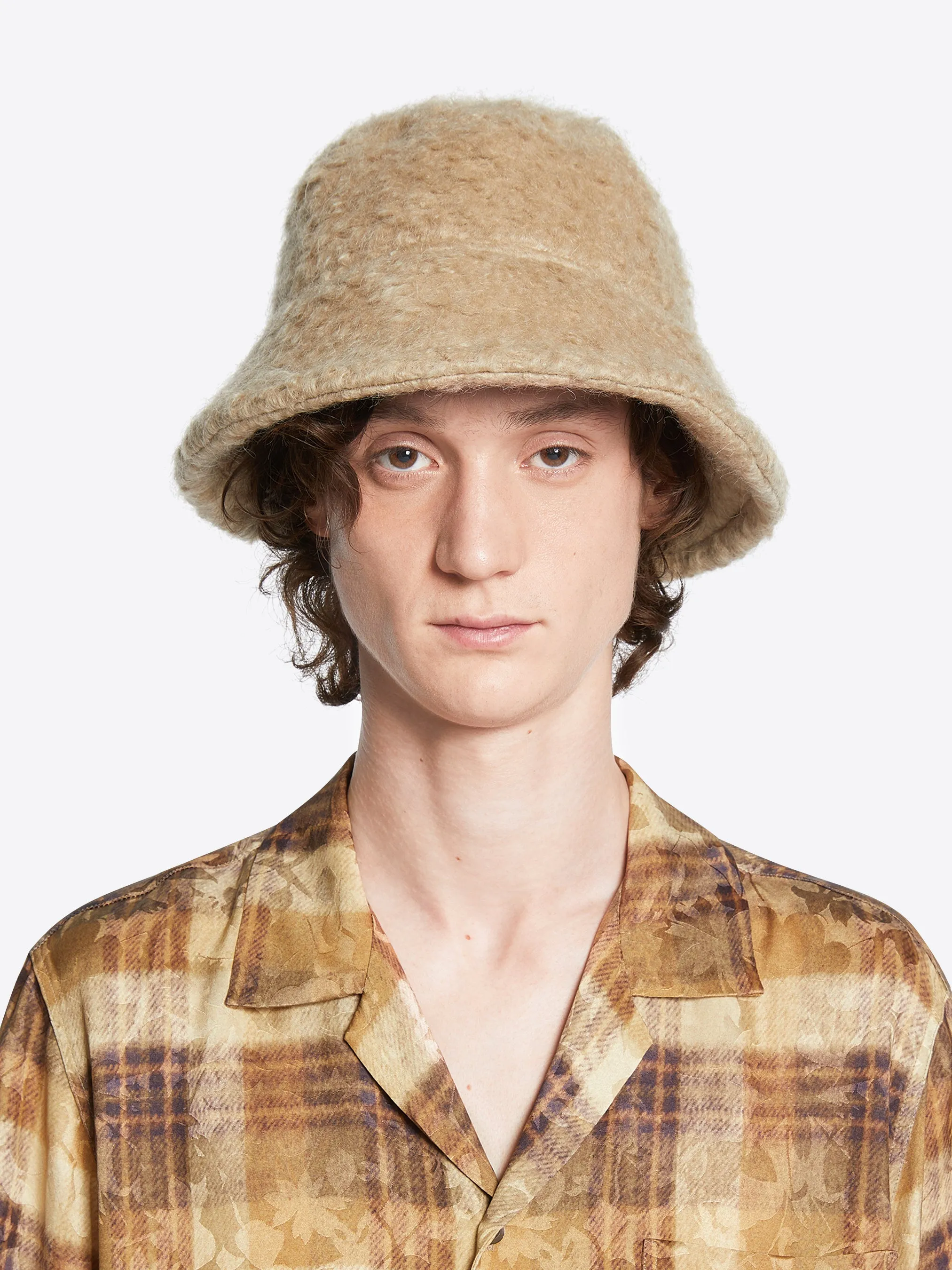 Wool mohair bucket hat sold by Dries Van Noten product image thumbnail 3