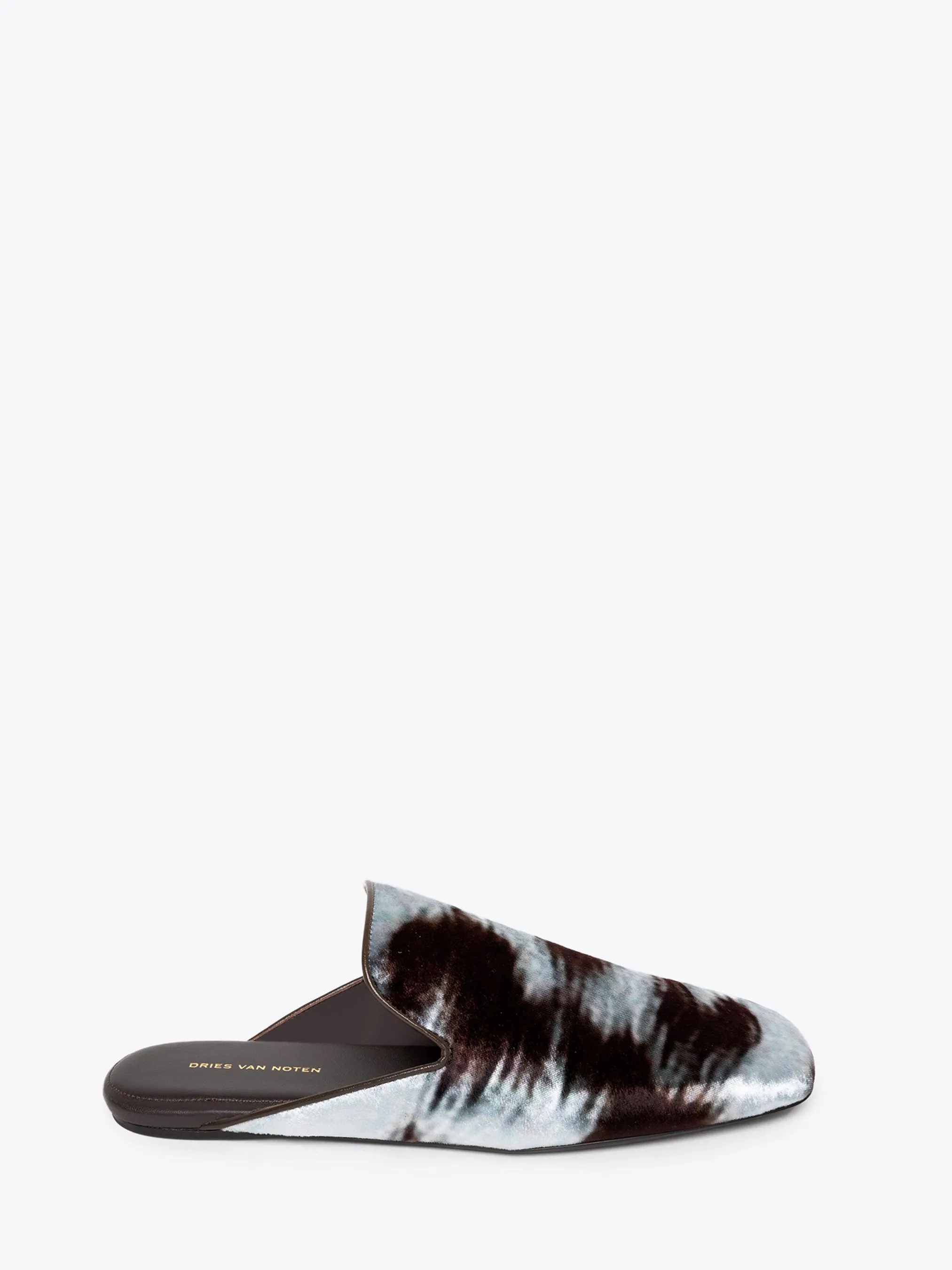 Printed mules sold by Dries Van Noten