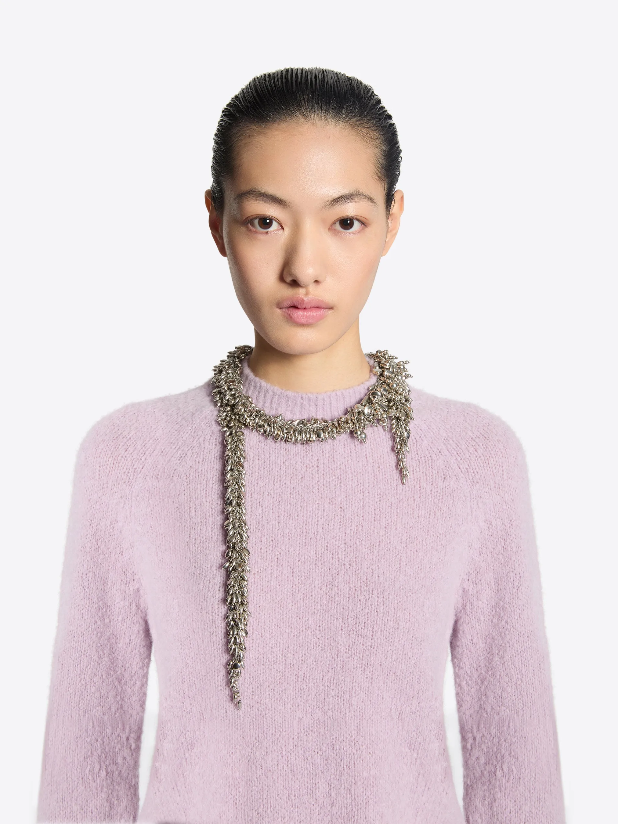 Embroidered scarf necklace sold by Dries Van Noten product image thumbnail 4