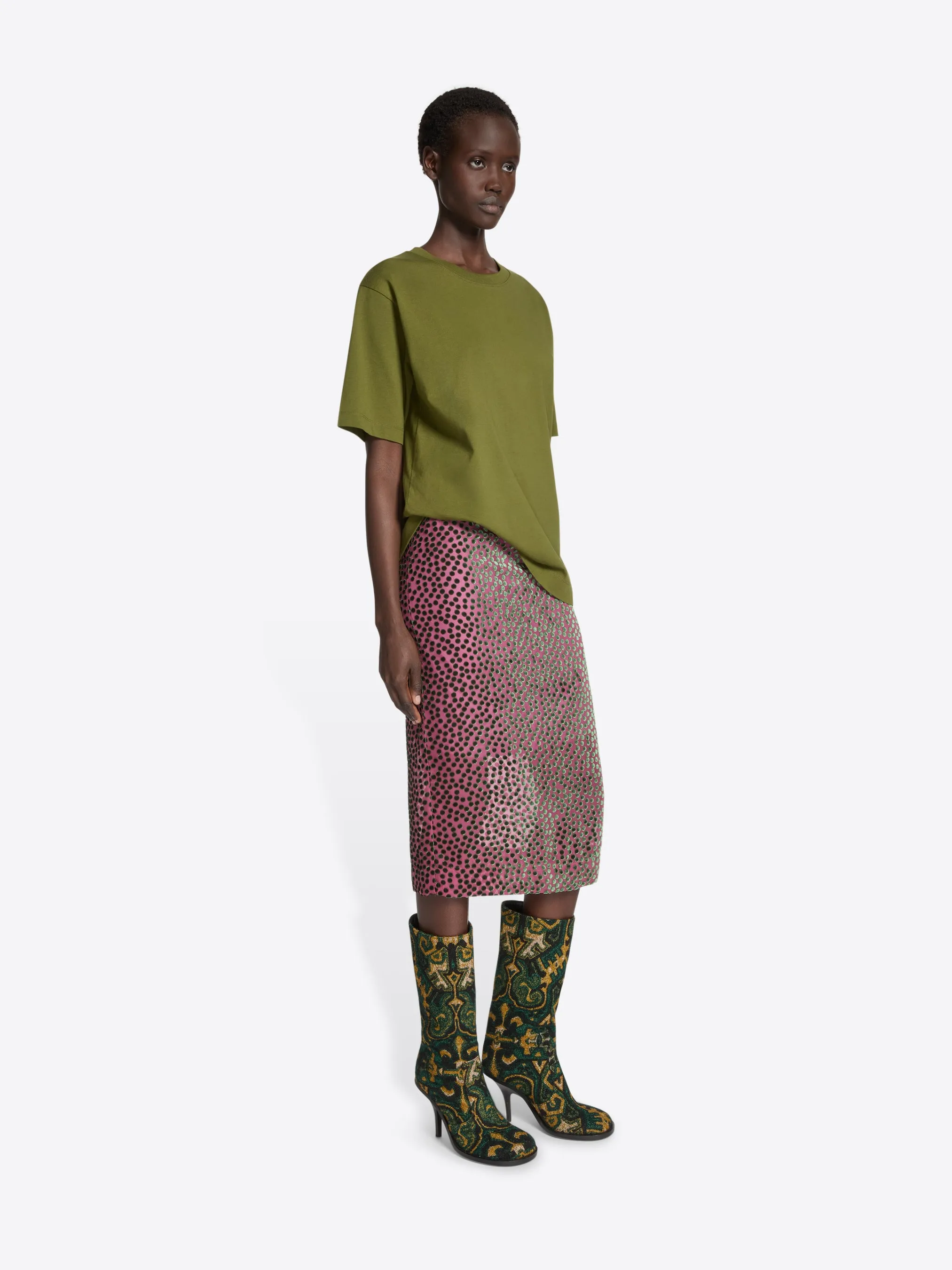 Devoré skirt sold by Dries Van Noten product image thumbnail 3