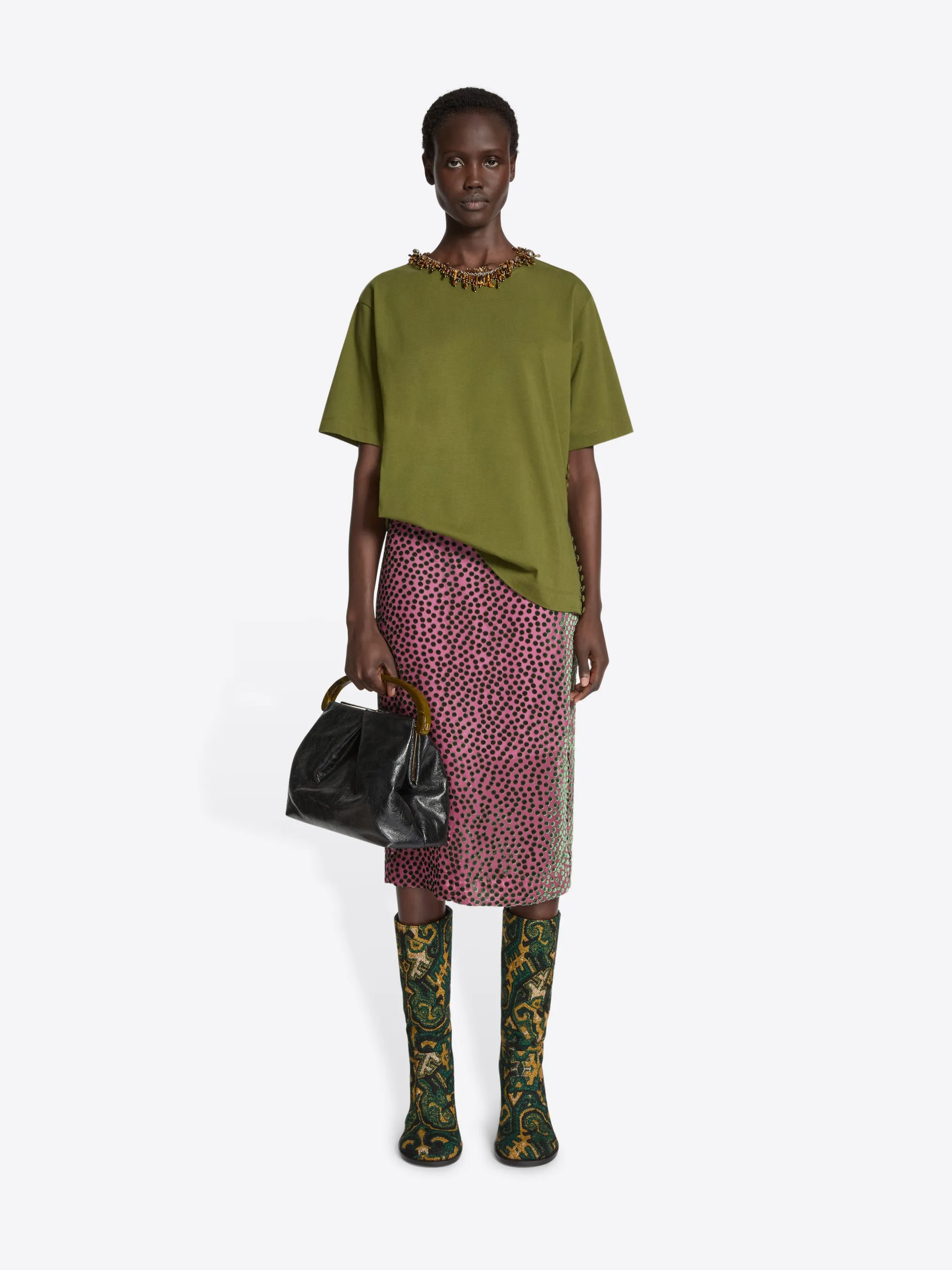 Devoré skirt sold by Dries Van Noten product image thumbnail 2