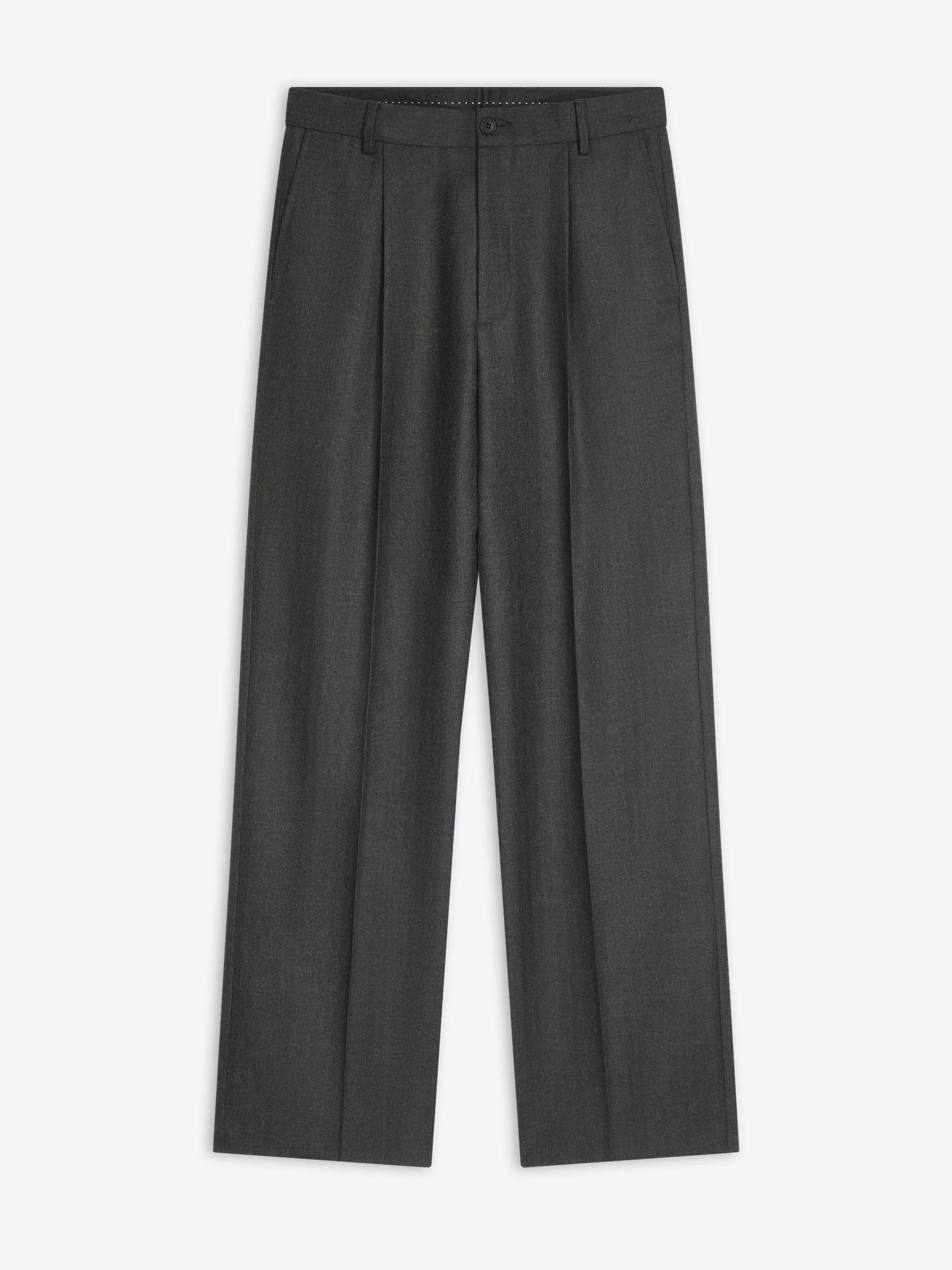 Straight wool pants sold by Dries Van Noten